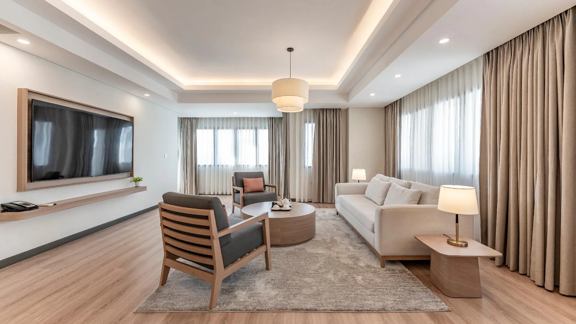 호치민 가든 뷰 코트 스위트 호치민 시티 4성급 호텔 객실