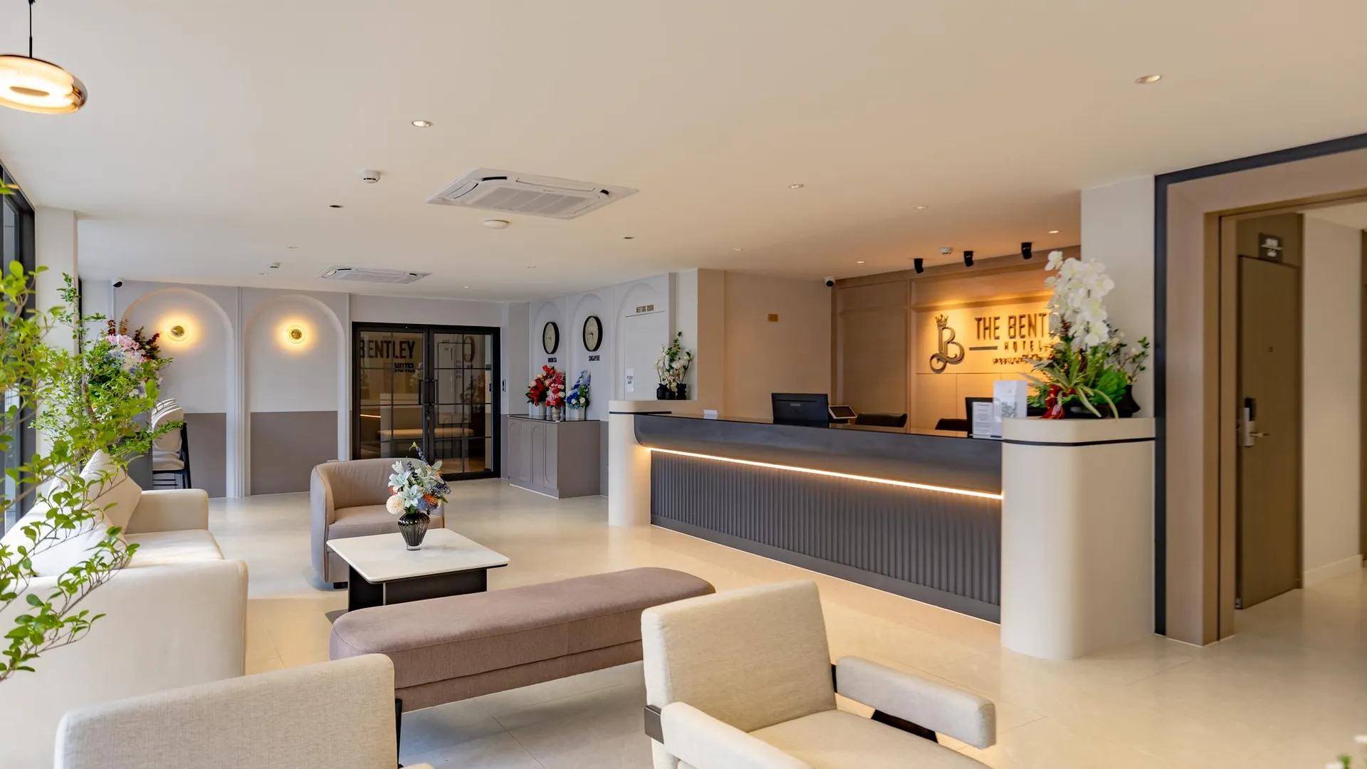 방콕 더 벤틀리 호텔 프라투남 3성급 호텔 로비