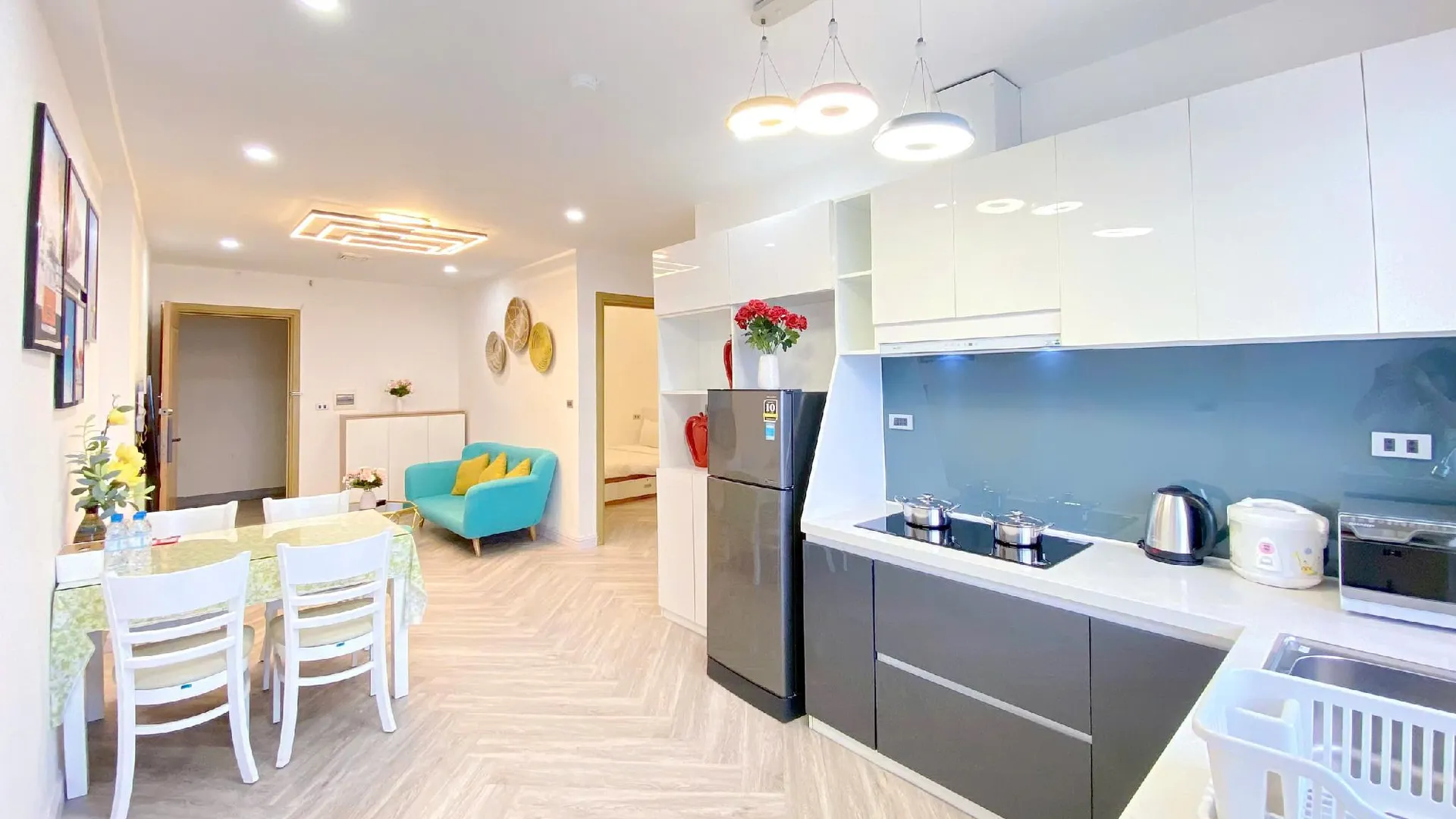 다낭 푸옥미의 아파트먼트 (70m², 침실 2개, 프라이빗 욕실 2개) 5성급 싱글룸 외관