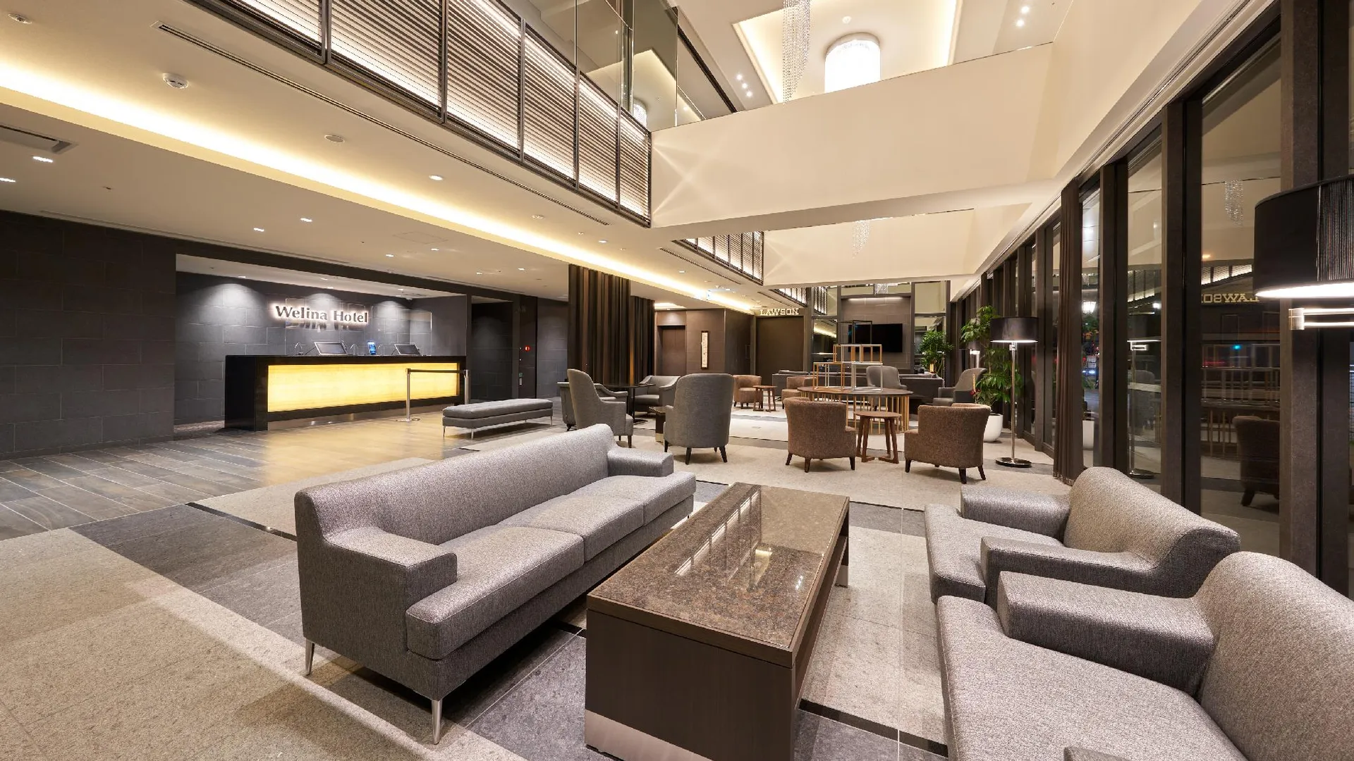오사카 웰리나 호텔 프리미어 나카노시마 웨스트 4성급 호텔 로비