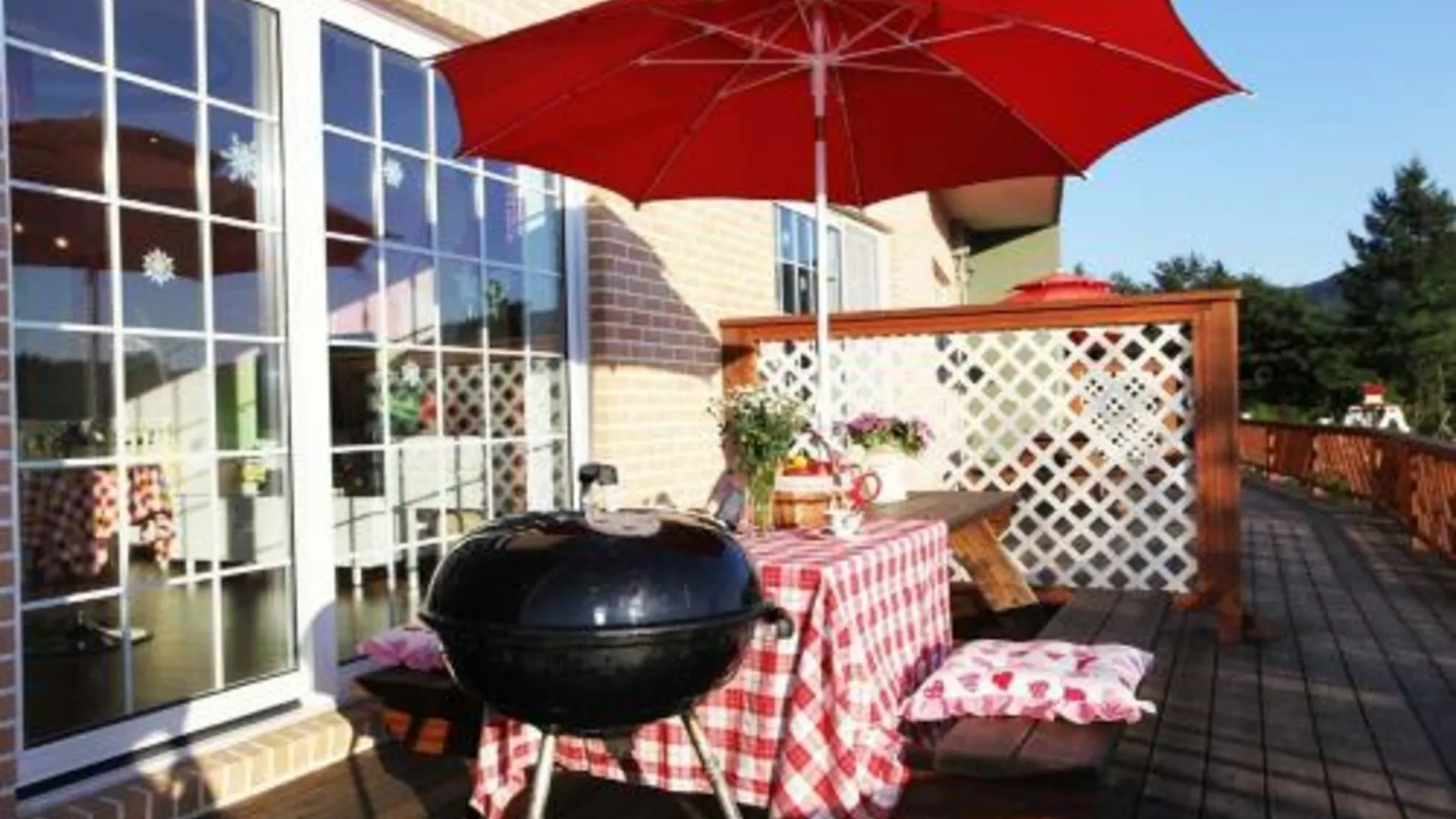 평창 구름위의 테라스 펜션 4성급 게스트하우스 레스토랑