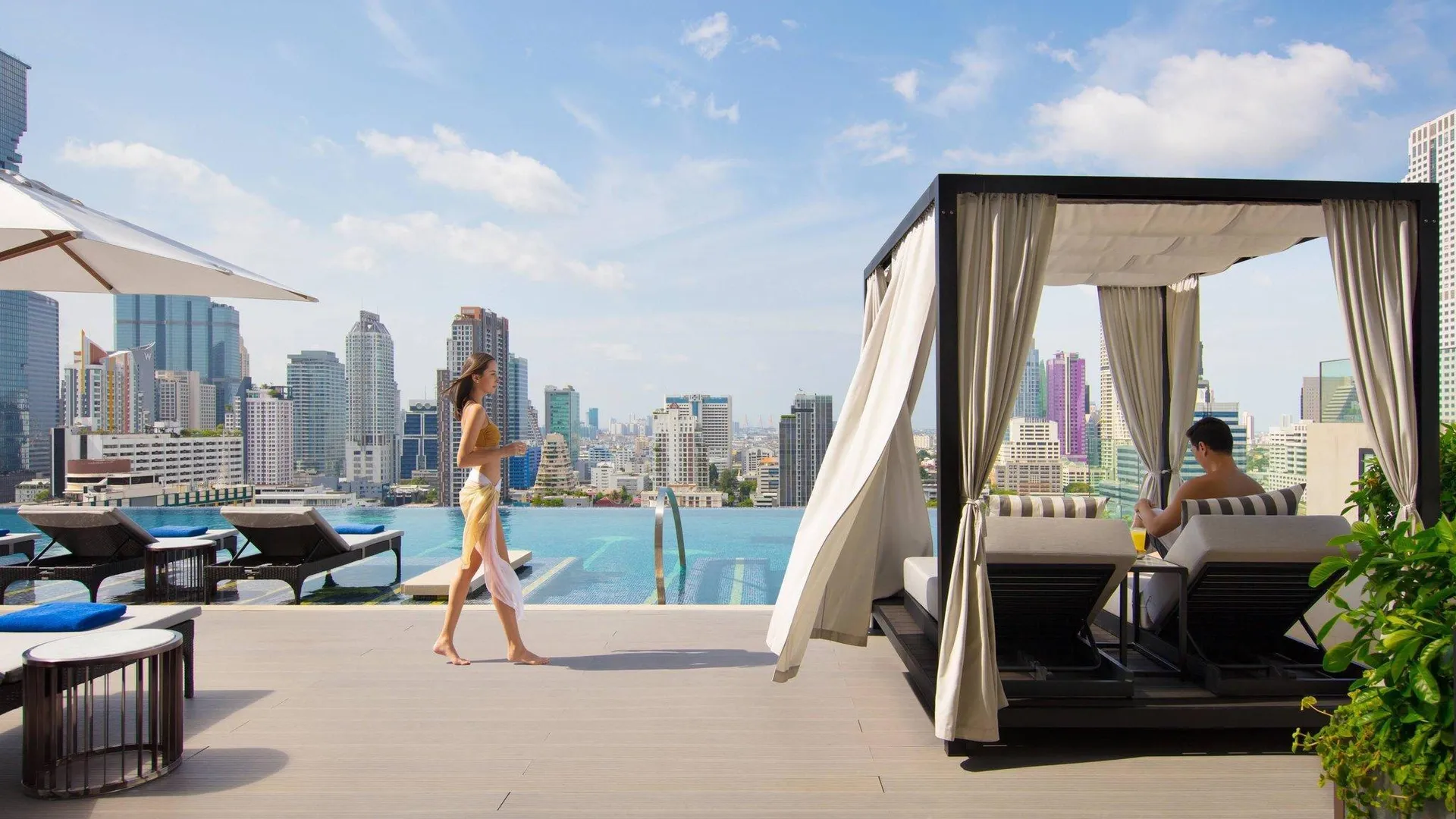 방콕 방콕 메리어트 호텔 더 수라웡세 5성급 호텔 객실