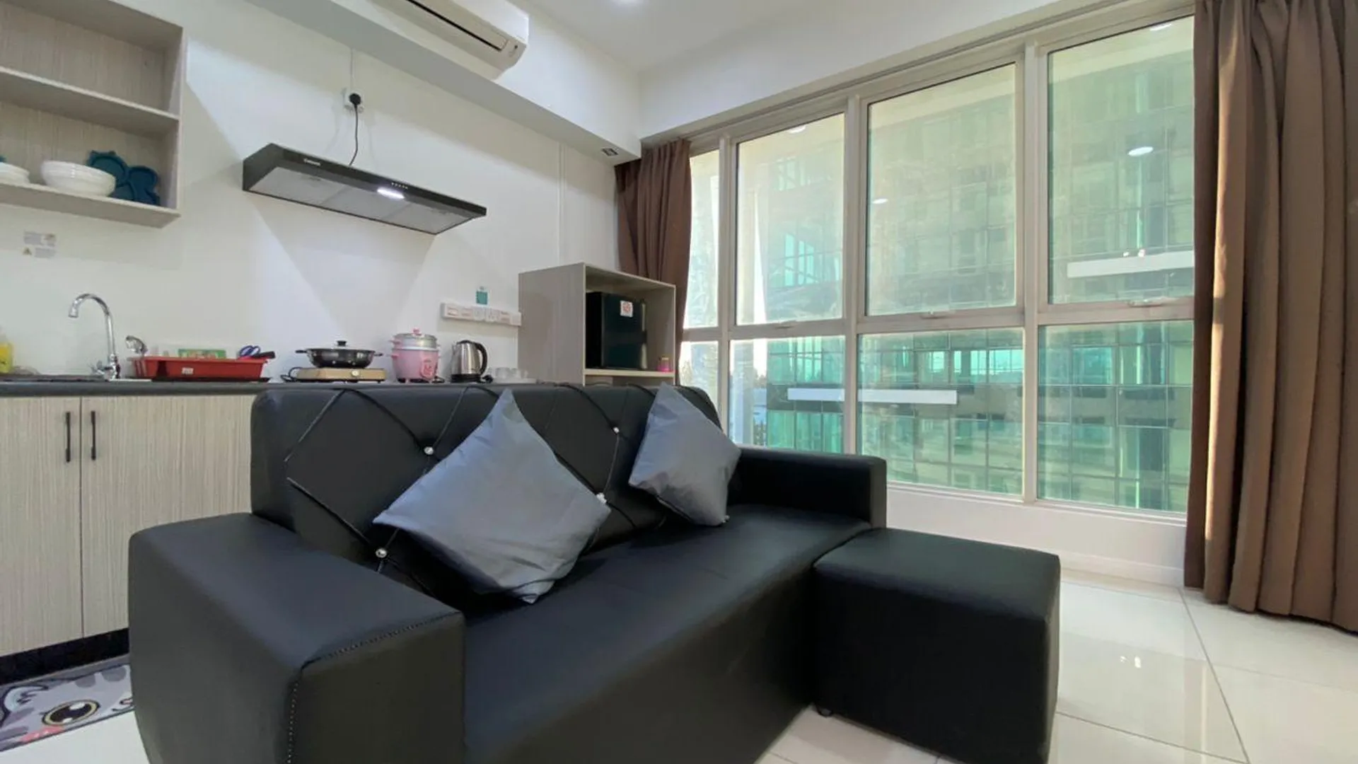 코타키나발루 쿠알라 펜유의 아파트먼트 (55m², 침실 2개, 프라이빗 욕실 1개) 3성급 싱글룸 부대시설