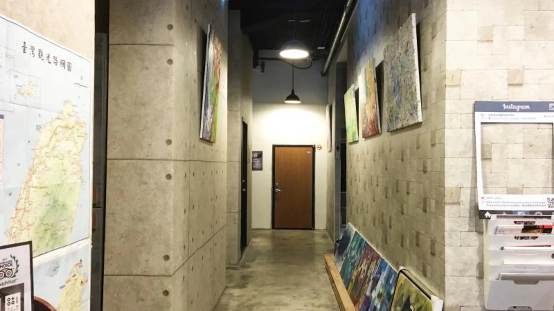 타이베이 럭키 원 호스텔 2성급 호텔 전망