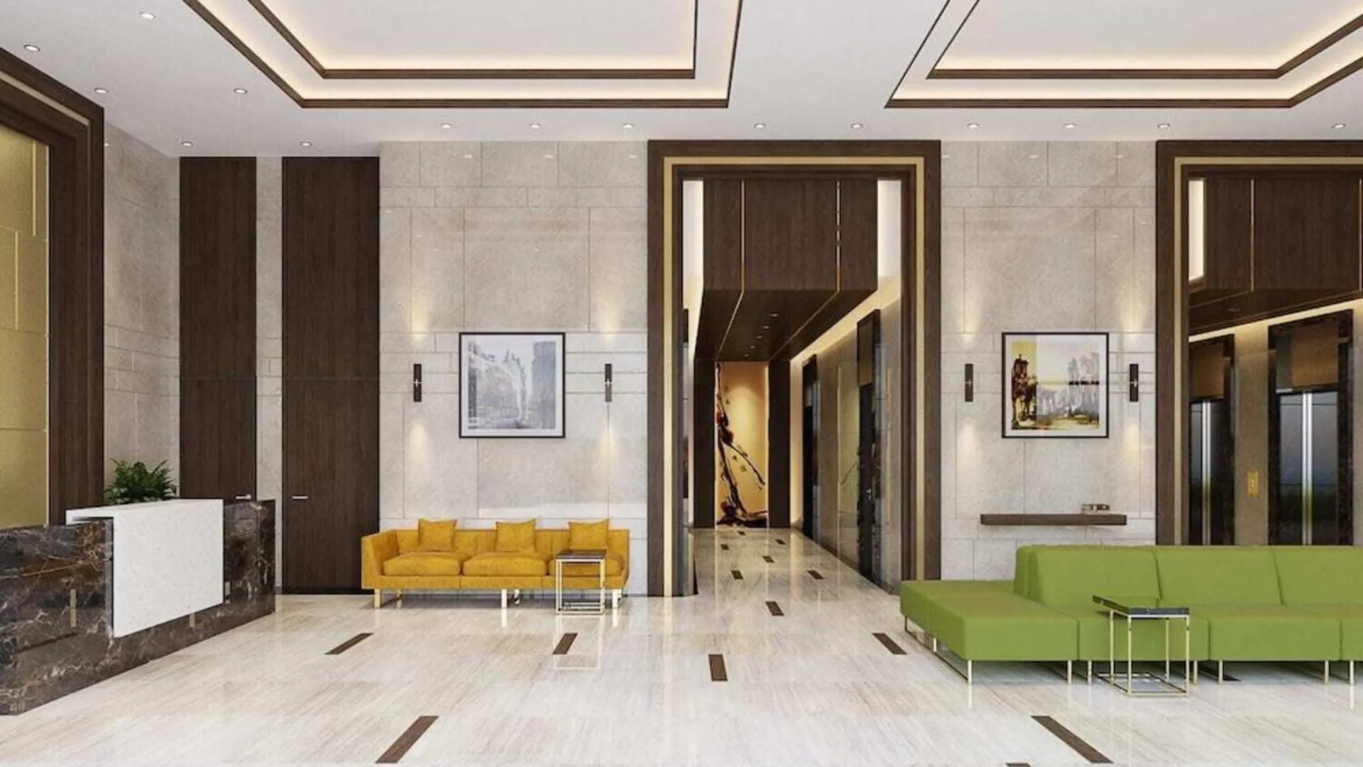 호치민 사이공 9 - 리버게이트 레지던스 인피니티 풀 3성급 게스트하우스 로비