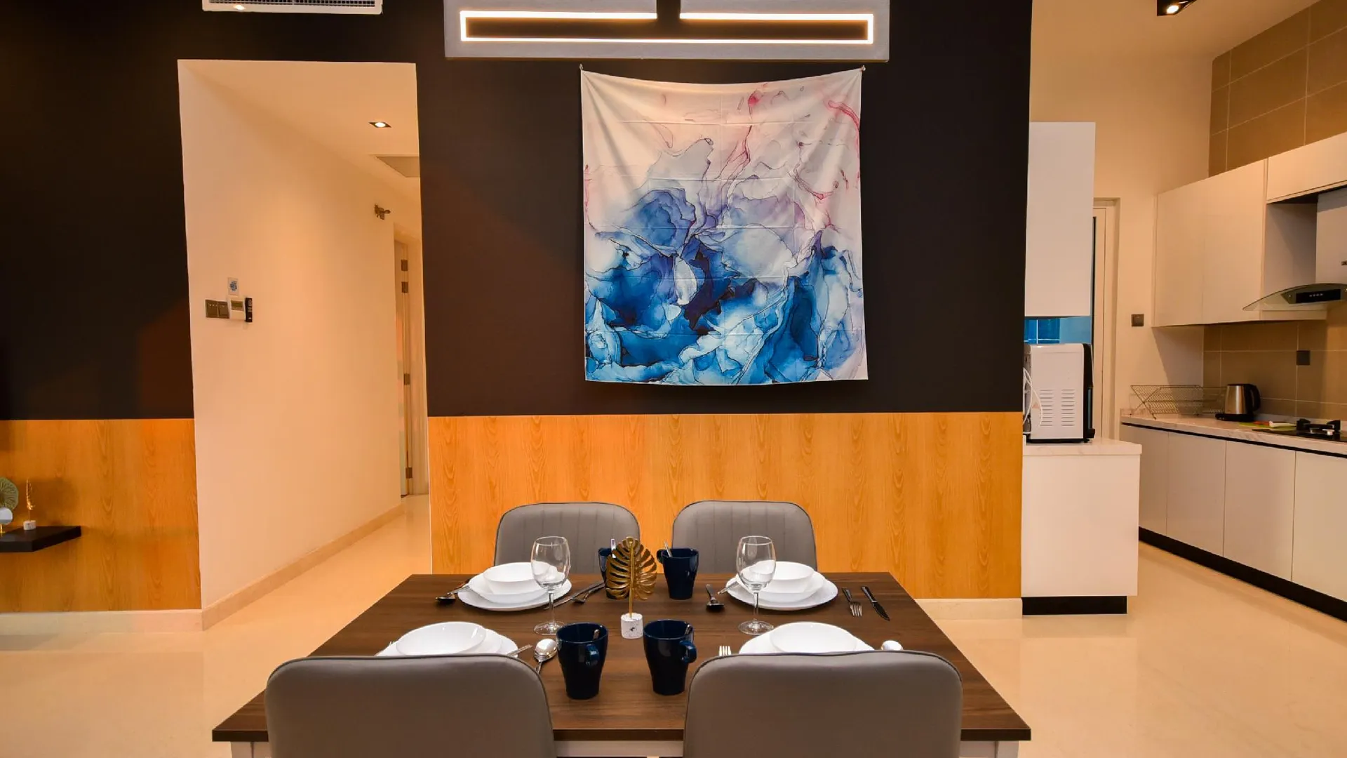 조호바루 / 조호르바루 조호바루의 아파트먼트 (1200m², 침실 2개, 프라이빗 욕실 2개) 4성급 싱글룸 레스토랑