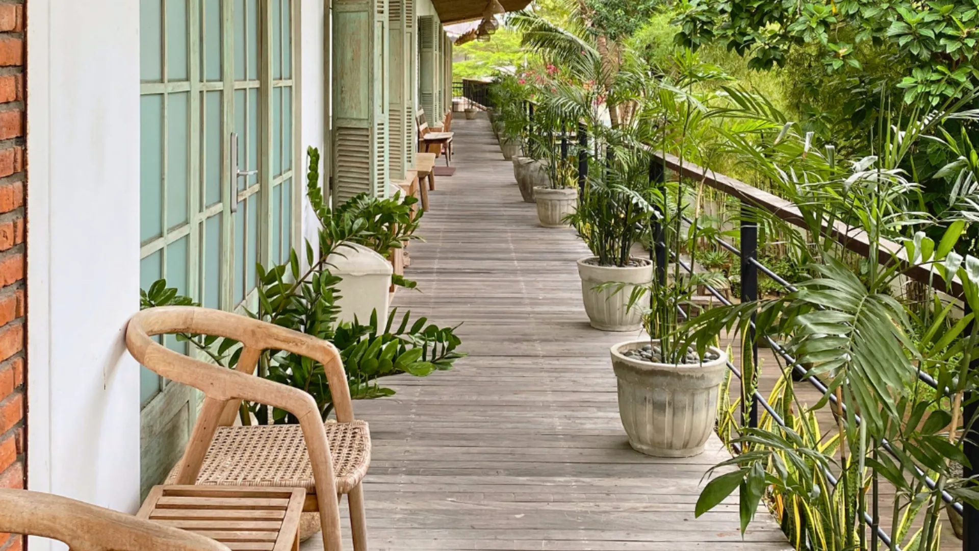 발리 화이트 페니 호스텔 2성급 호텔 전망