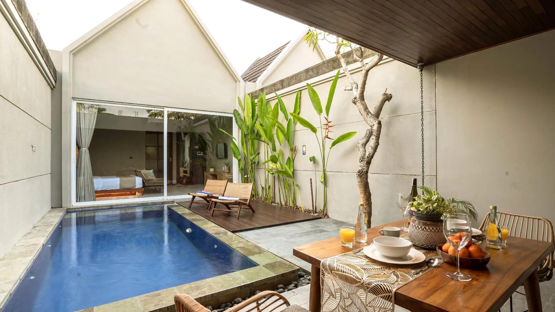 발리 다마리야 빌라 창구 호텔 객실