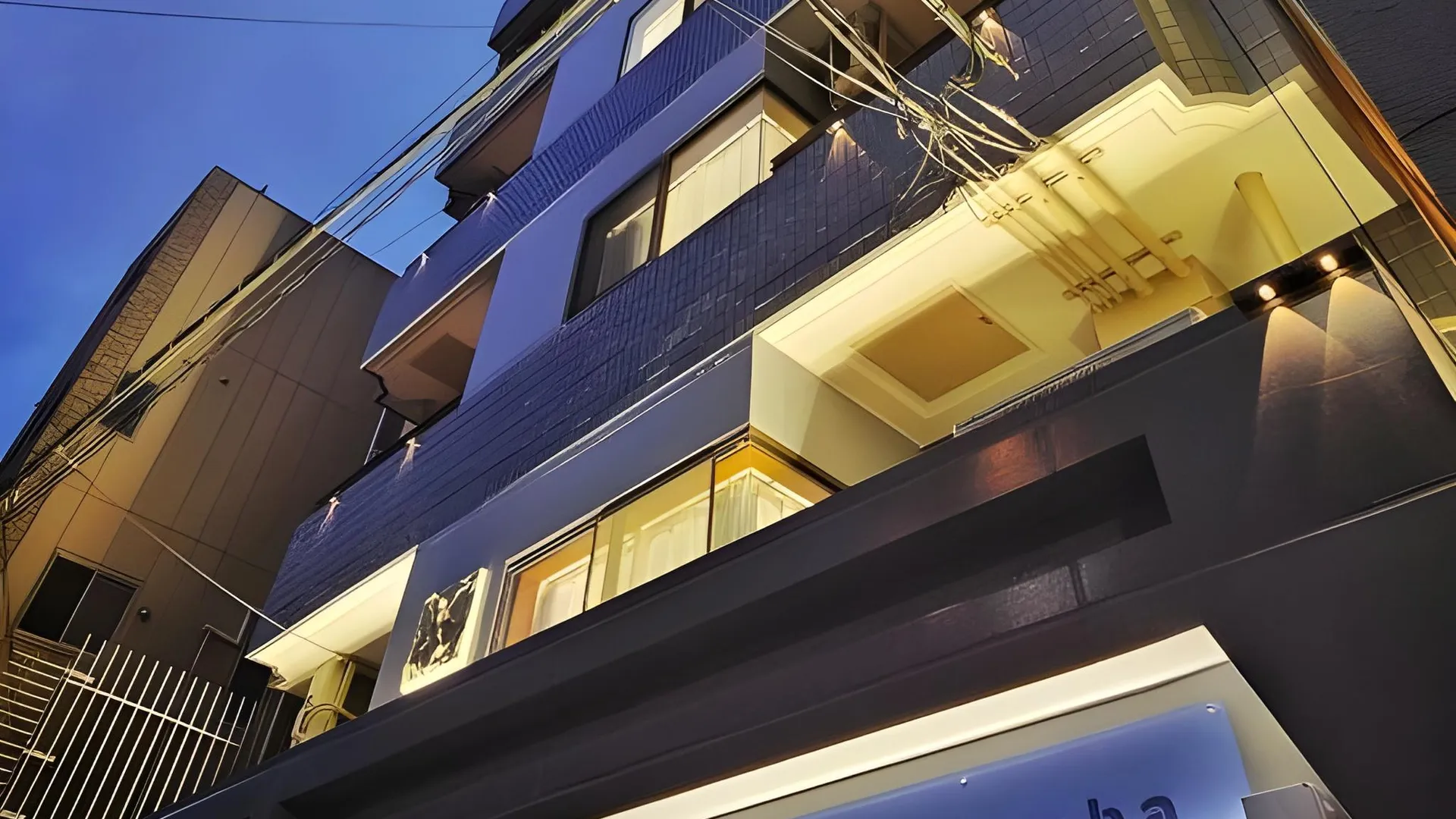 오사카 K 호텔 남바 4성급 게스트하우스 전망