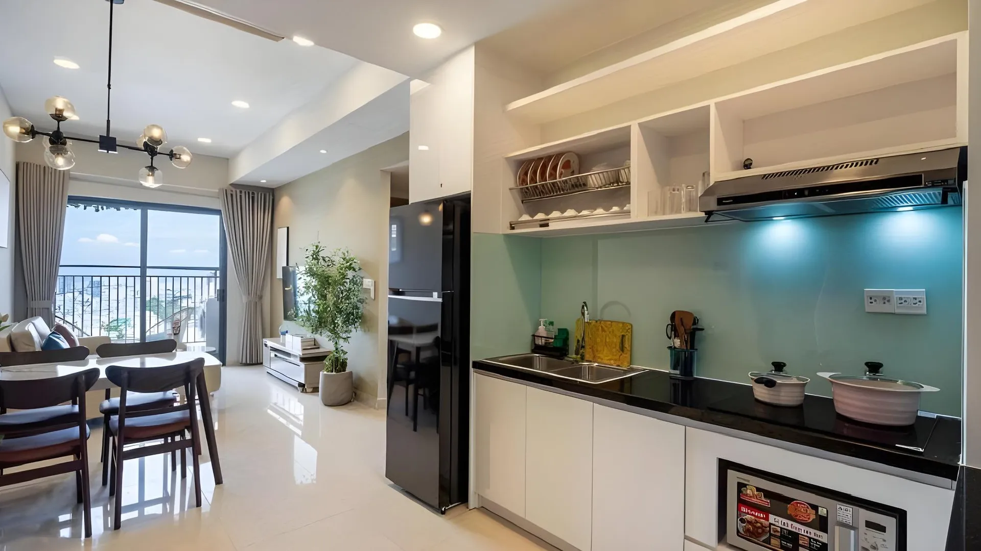 호치민 오티스 소호 사이공 발코니 아파트먼트 4성급 게스트하우스 객실