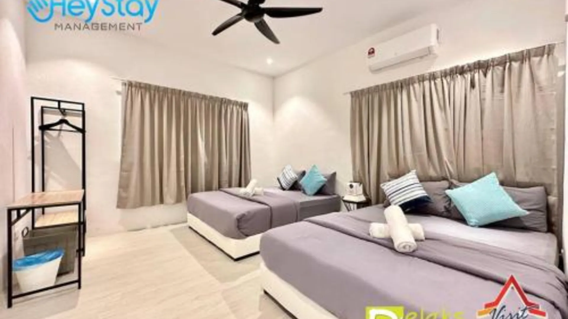 말라카 Klebang Villa 17Pax PrivateSwimmingPool TownArea by HeyStay Management 3성급 게스트하우스 스위트룸