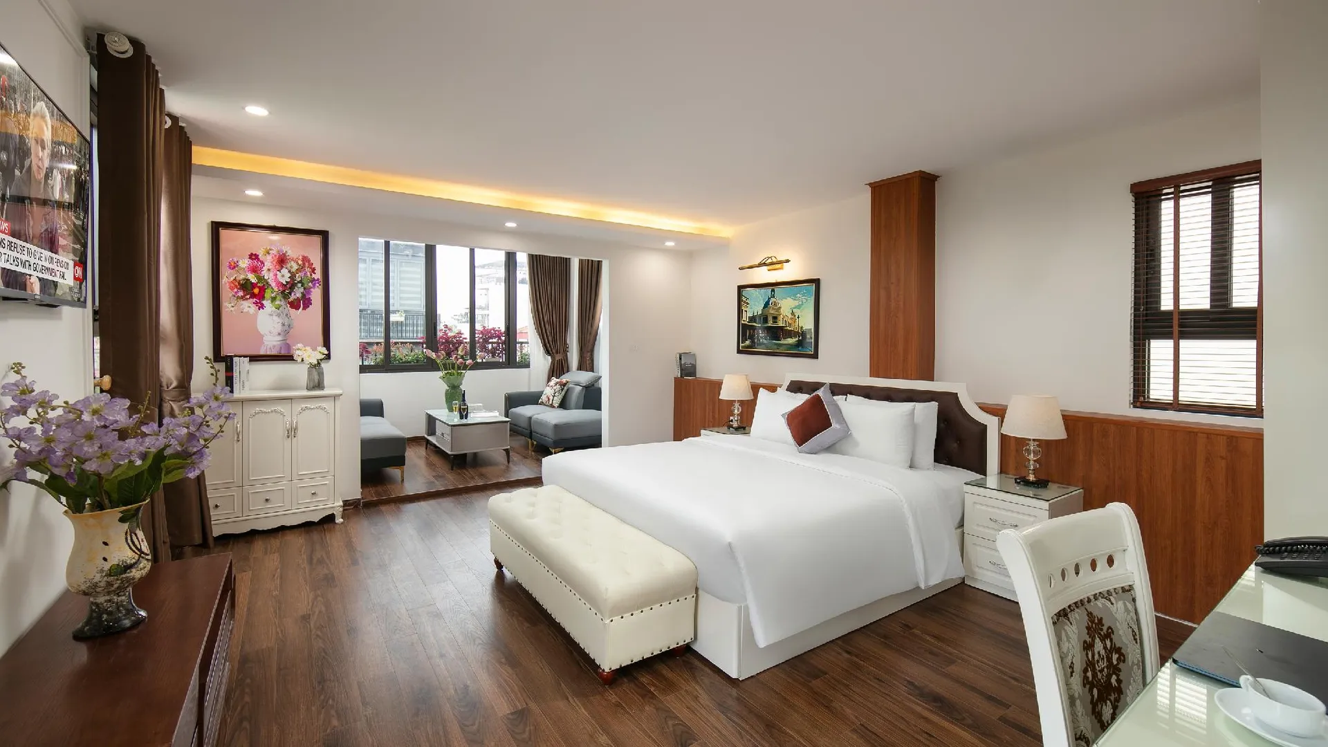 하노이 트랑트랑 럭셔리 호텔 4성급 호텔 객실