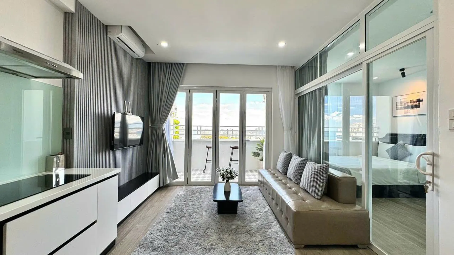 다낭 안 하이 박의 아파트먼트 (m², 침실 2개, 프라이빗 욕실 2개) 2성급 싱글룸 스위트룸