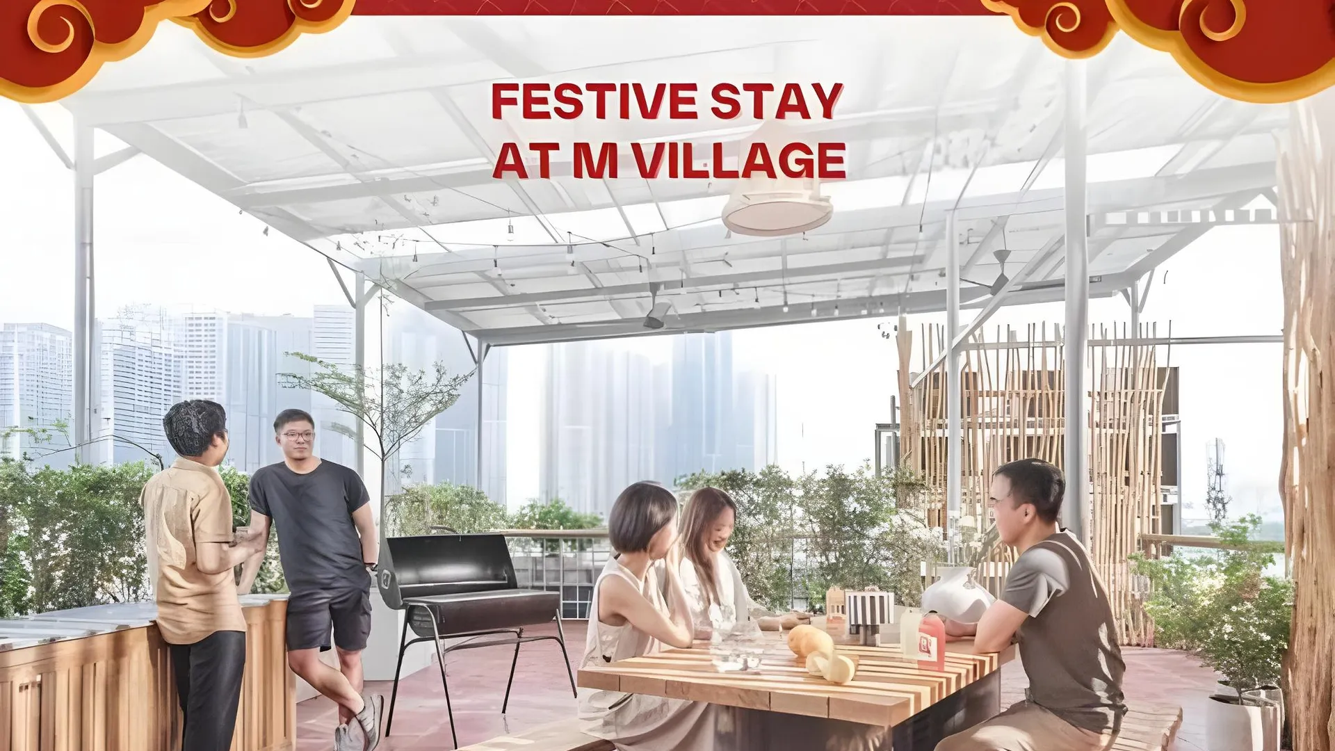 호치민 M 빌리지 리빙 쩐나오 3성급 호텔 레스토랑