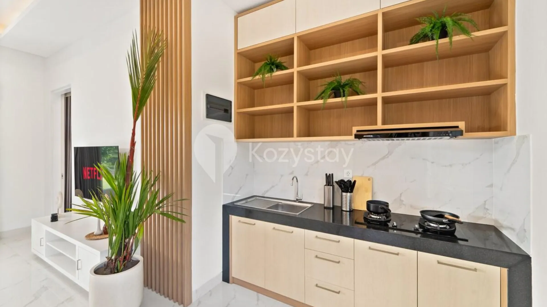 발리 짱구의 빌라 (185m², 침실 2개, 프라이빗 욕실 2개) 4성급 싱글룸 전망