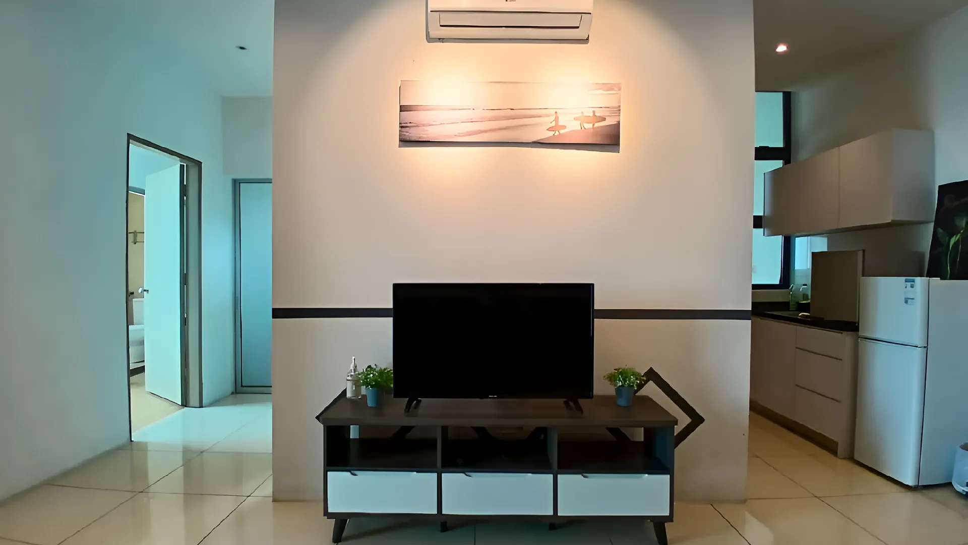 코타키나발루 크파얀의 아파트먼트 (540m², 침실 3개, 프라이빗 욕실 2개) 2성급 싱글룸 전망