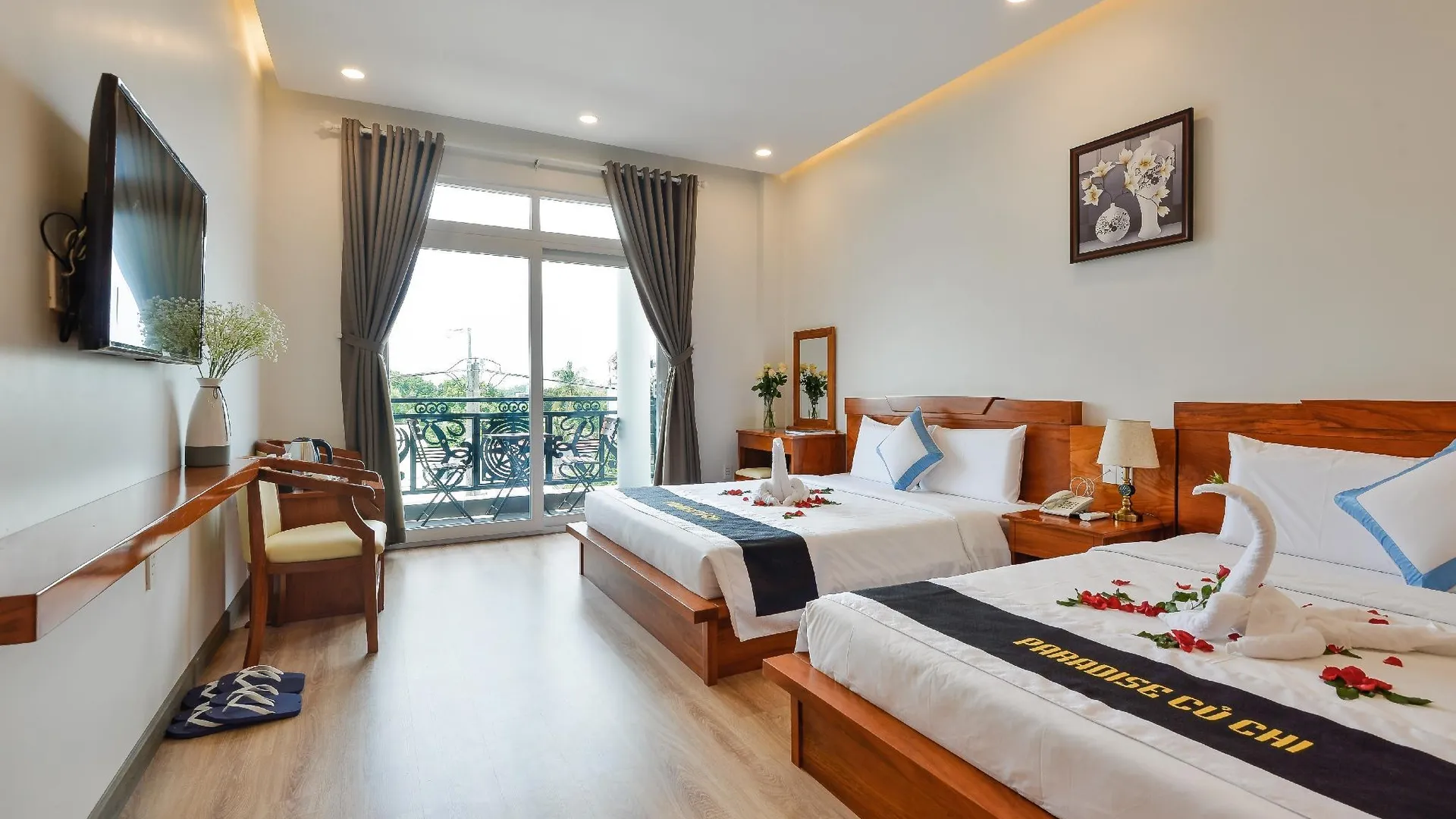 호치민 파라다이스 쿠 치 호텔 3성급 호텔 스위트룸