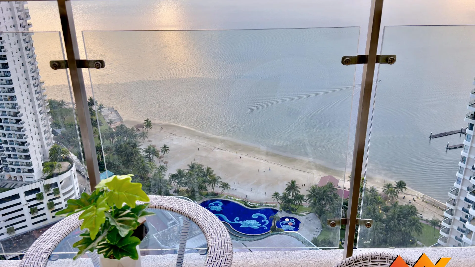 조호바루 / 조호르바루 당가베이의 아파트먼트 (168m², 침실 3개, 프라이빗 욕실 3개) 4성급 싱글룸 수영장