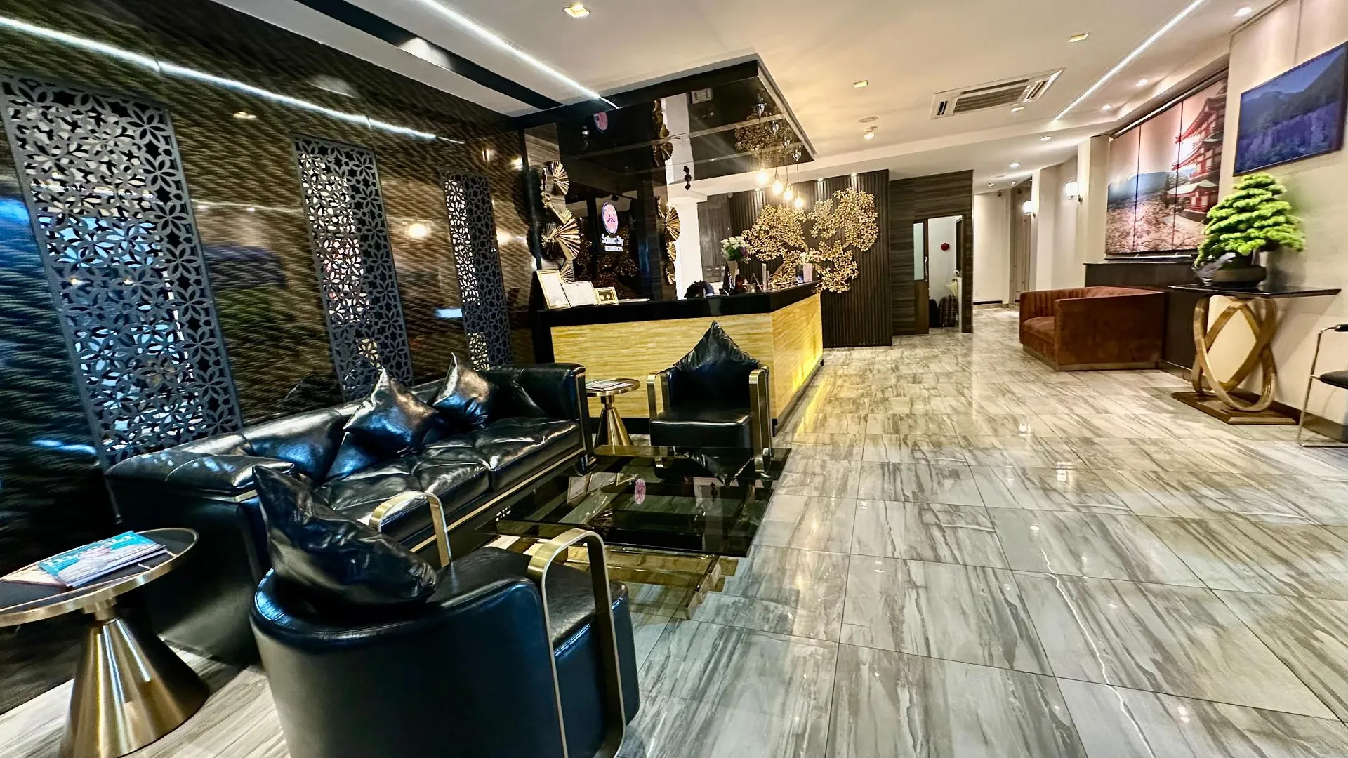 방콕 사쿠라 스카이 레지던스 2성급 호텔 레스토랑