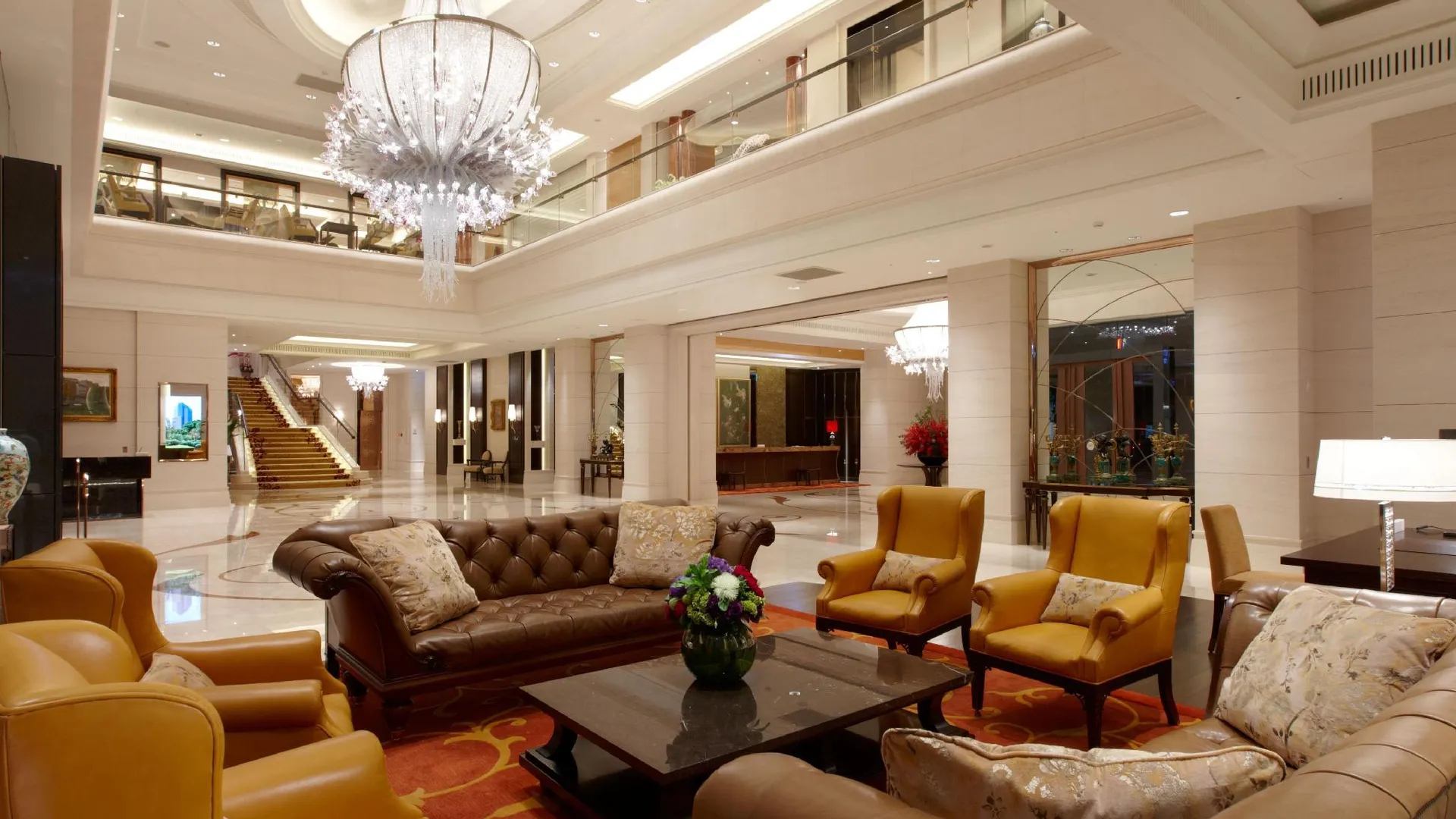 타이베이 더 오쿠라 프리스티지 타이베이 호텔 5성급 호텔 로비