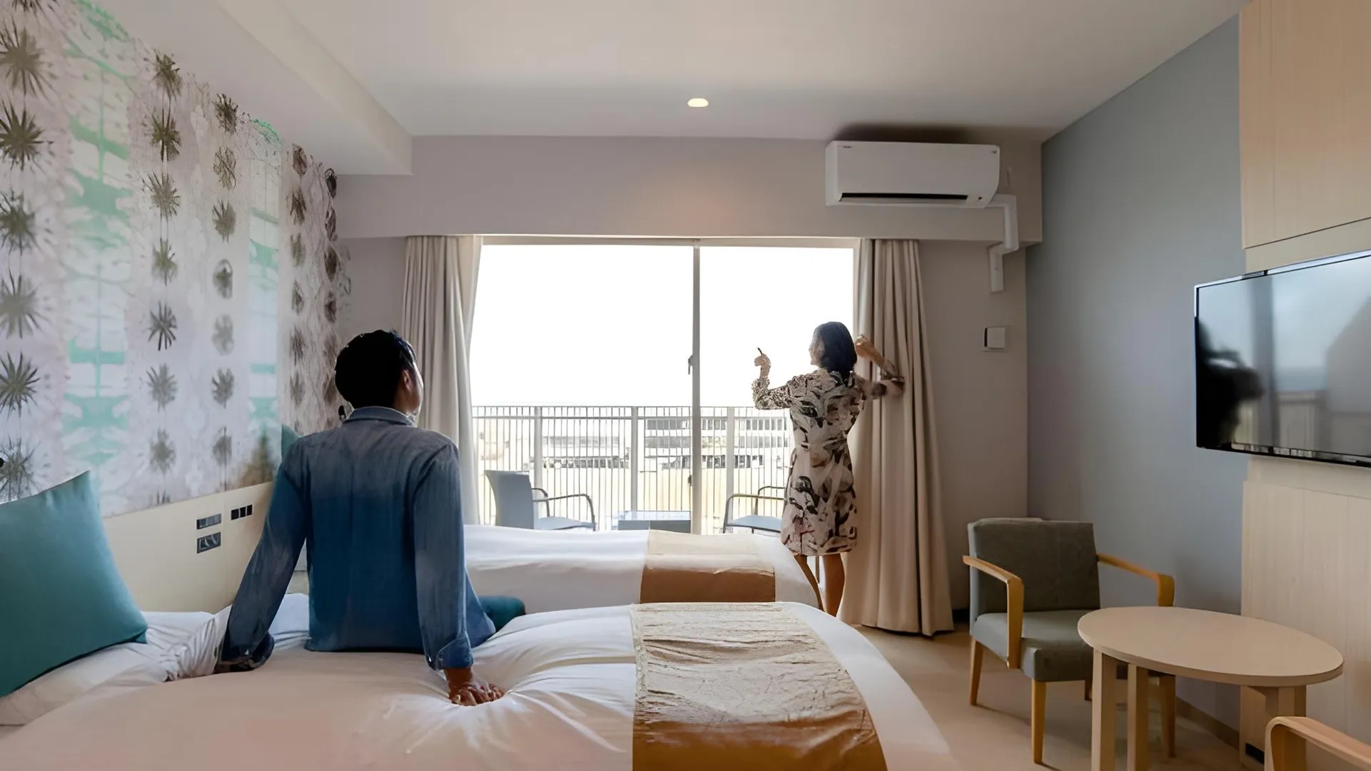 오키나와 본섬 라 젠트 호텔 오키나와 차탄 3성급 호텔 스위트룸