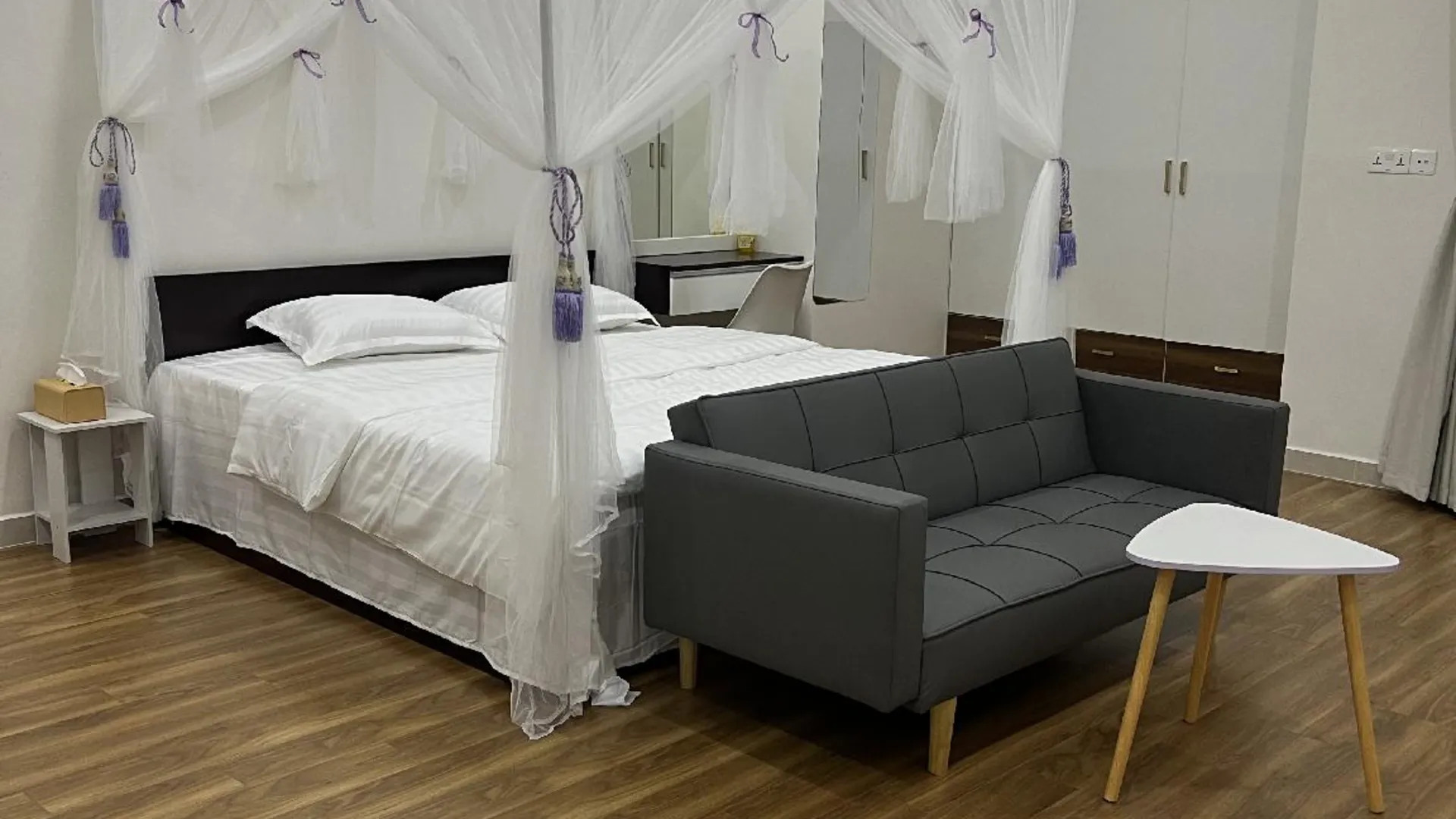 호치민 3군의 아파트먼트 (43m², 침실 1개, 프라이빗 욕실 1개) 2성급 싱글룸 스위트룸