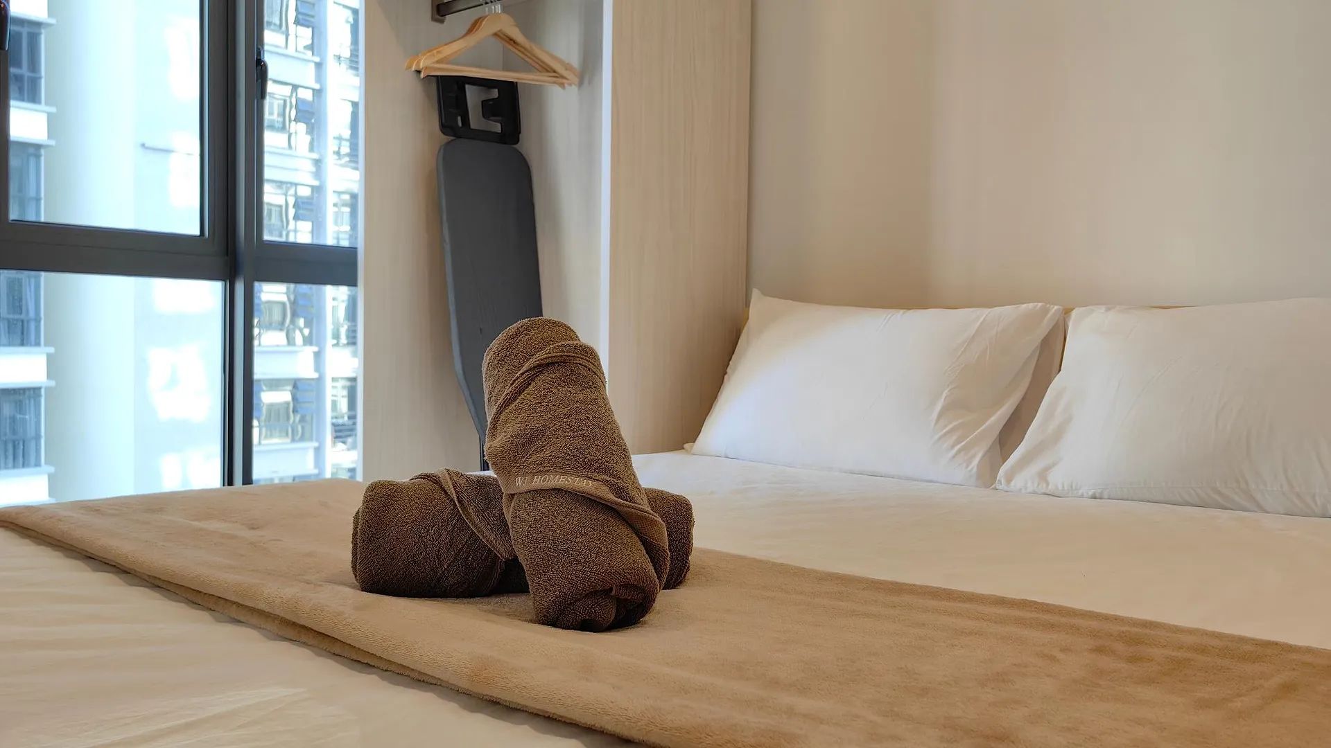 코타키나발루 크파얀의 아파트먼트 (60m², 침실 2개, 프라이빗 욕실 2개) 3성급 싱글룸 객실