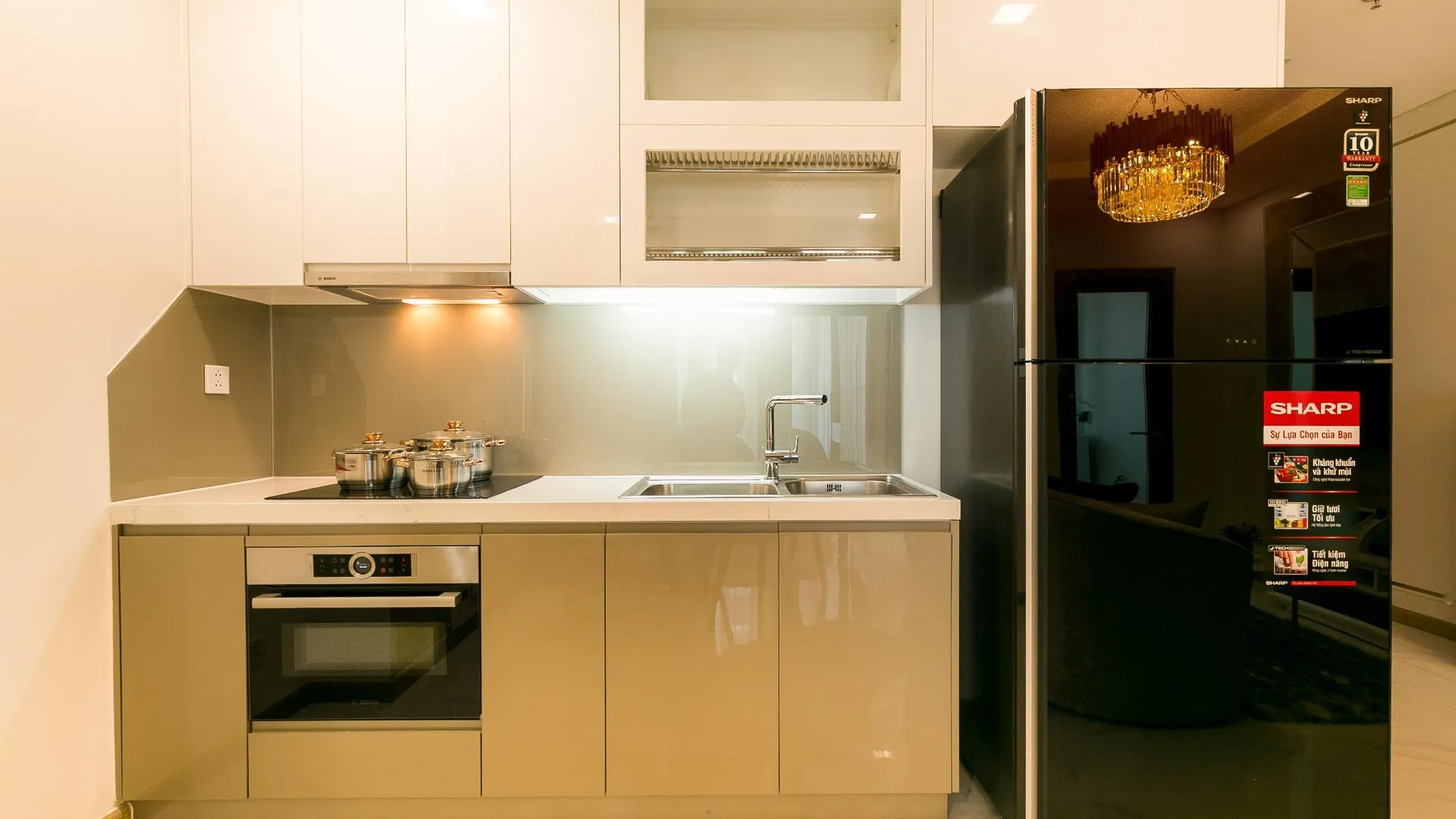 호치민 빈탄의 스튜디오 아파트먼트 (55m², 프라이빗 욕실 1개) 4성급 싱글룸 로비