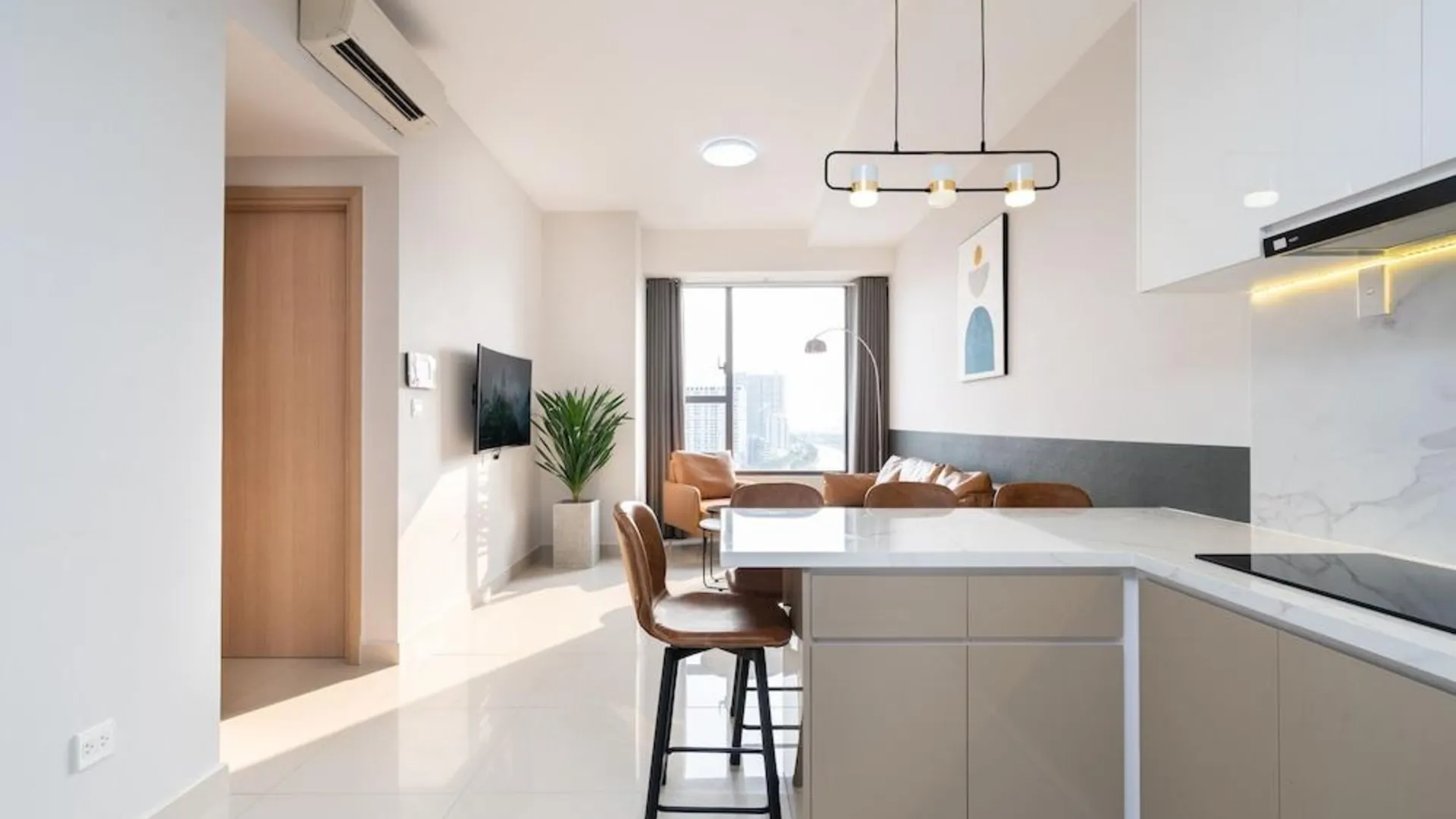 호치민 사이공 9 - 리버게이트 레지던스 인피니티 풀 3성급 게스트하우스 스위트룸