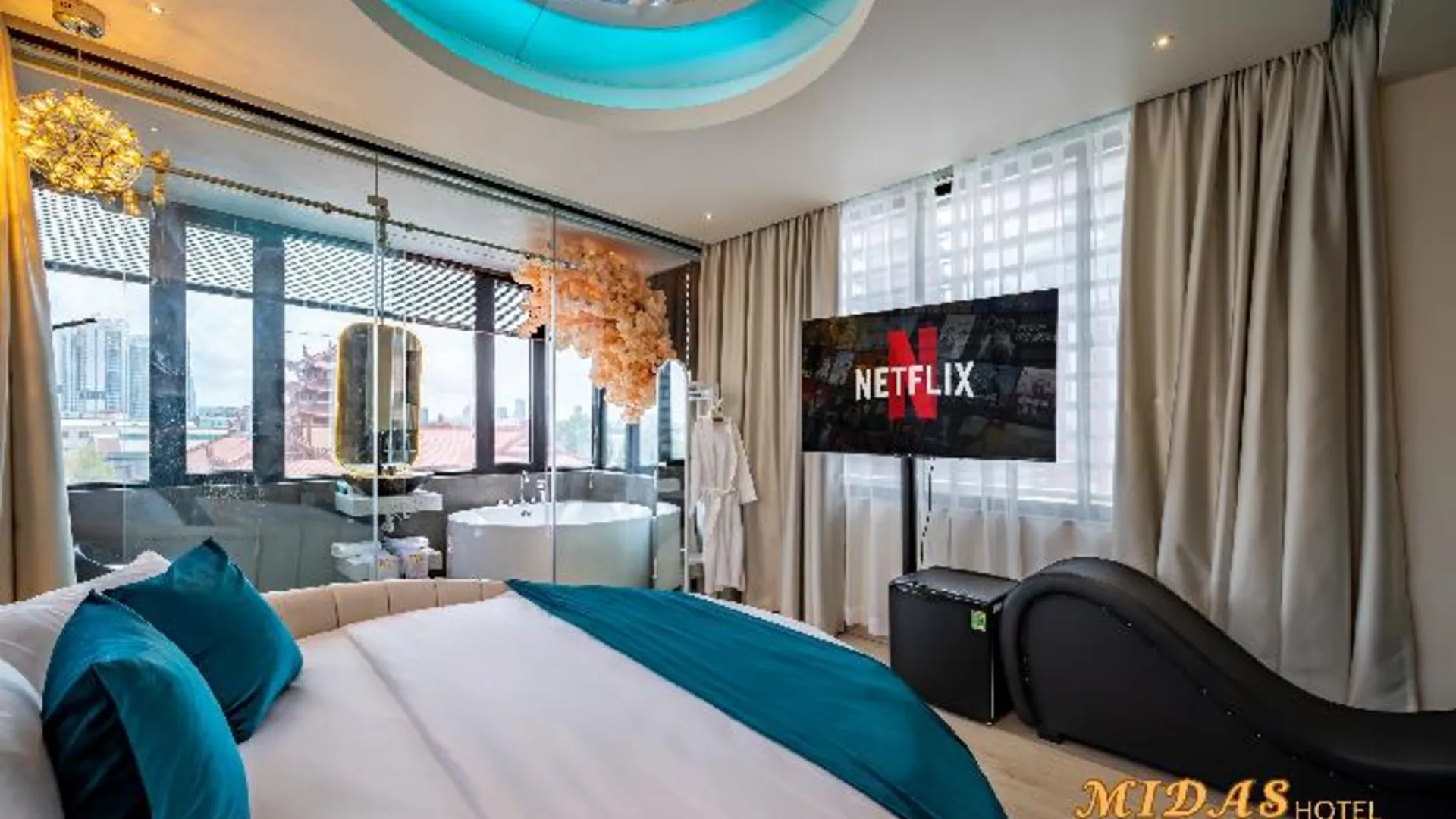 호치민 마이다스 호텔 4성급 호텔 스위트룸