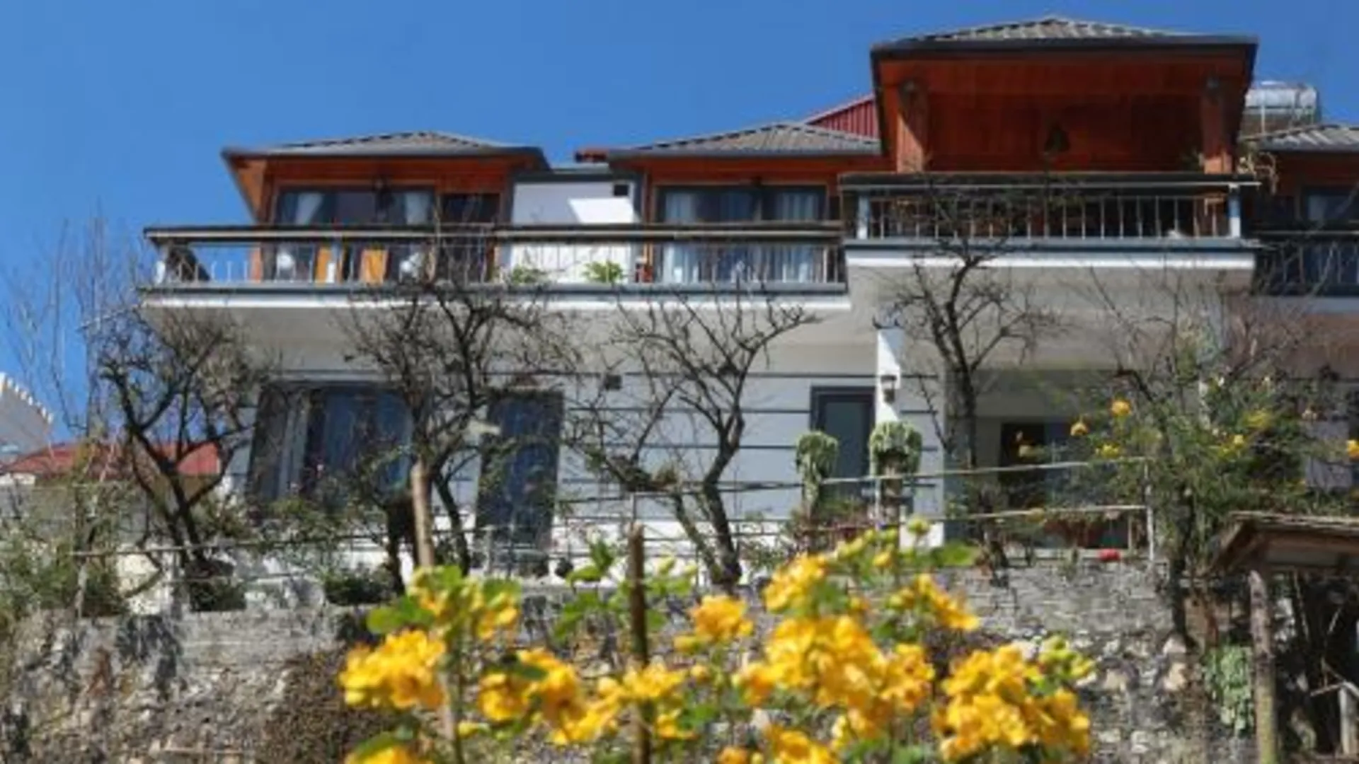 사파 Mây Núi Homestay 3성급 호텔 레스토랑