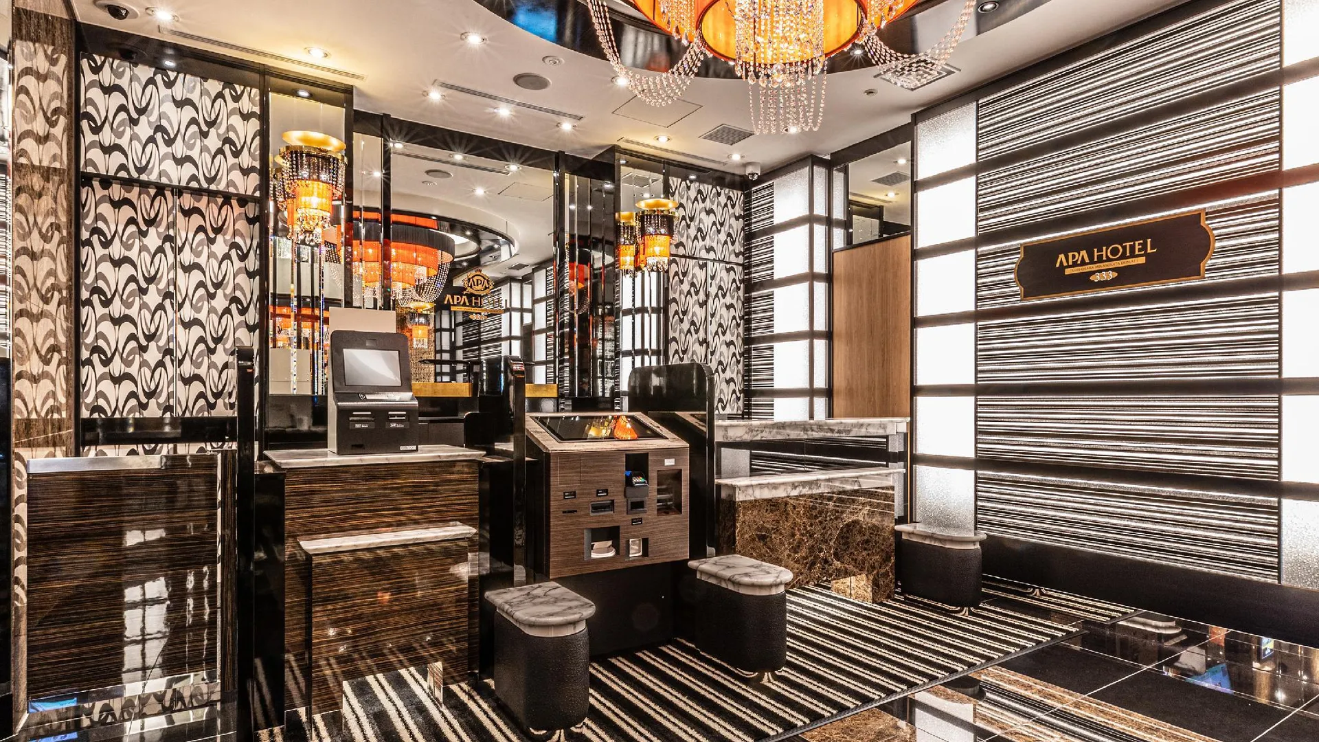 오사카 APA Hotel Shin-Osaka Minamikata Ekimae 3성급 호텔 로비