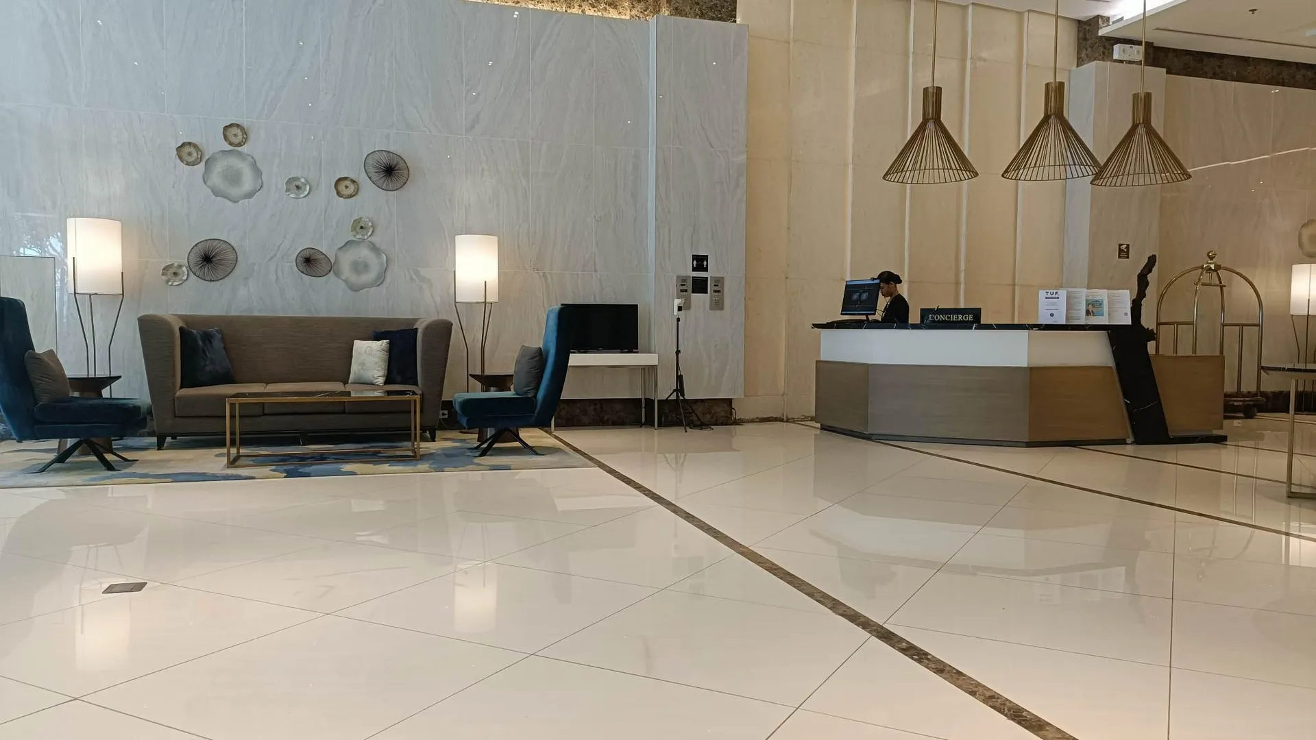 세부 막탄 섬의 아파트먼트 (45m², 침실 1개, 프라이빗 욕실 1개) 5성급 싱글룸 로비