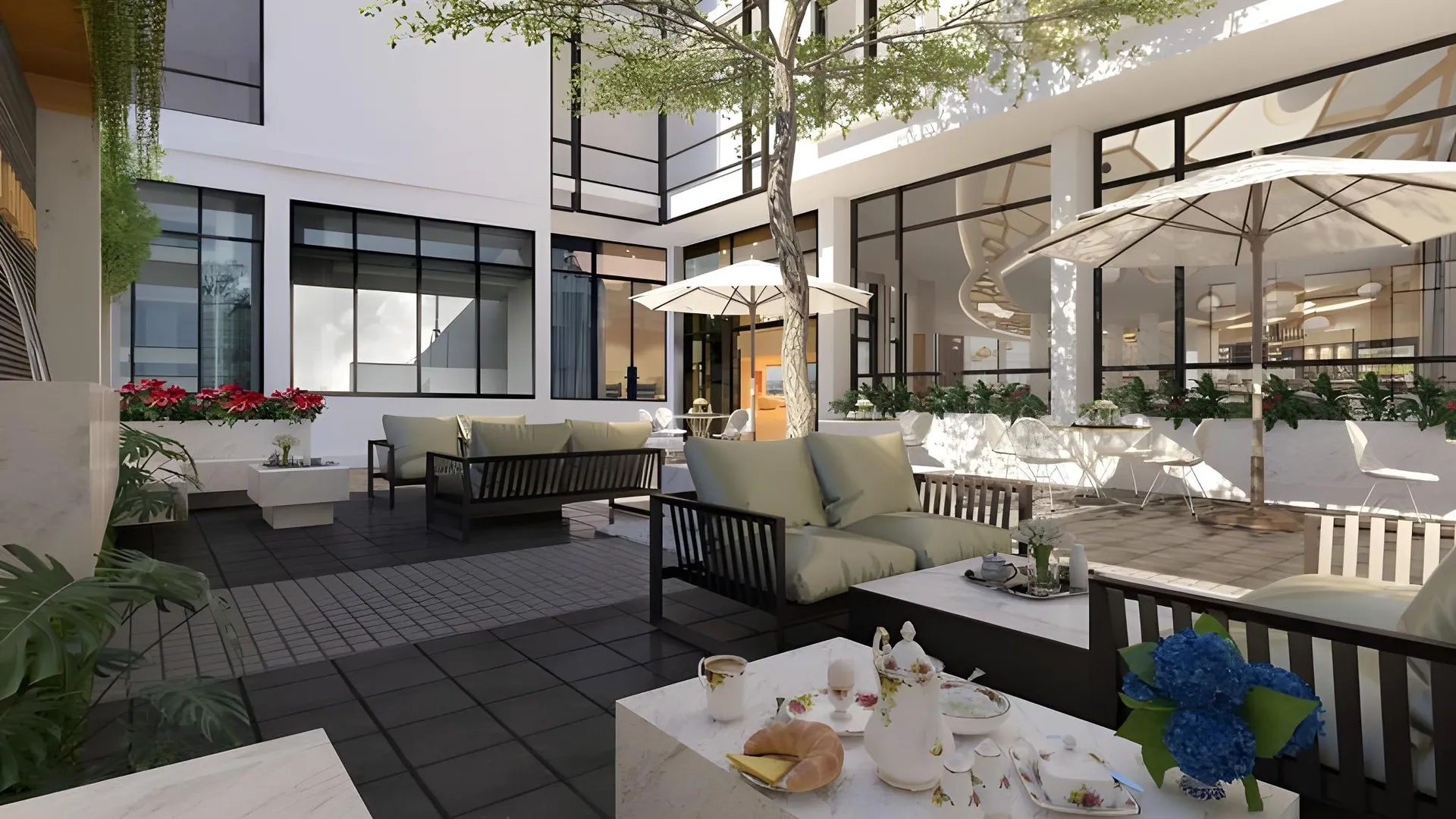 하노이 그랜드뷰 호텔 앤 레지던스 하노이 4성급 호텔 로비