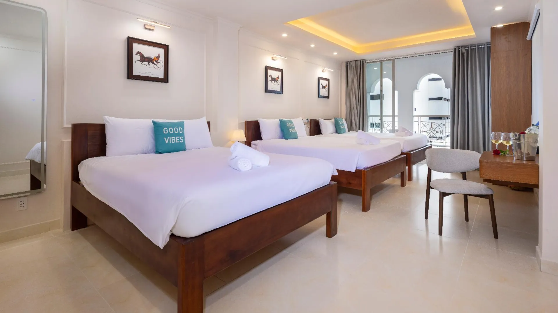 호치민 다이아몬드 크라운 호텔 3성급 호텔 객실