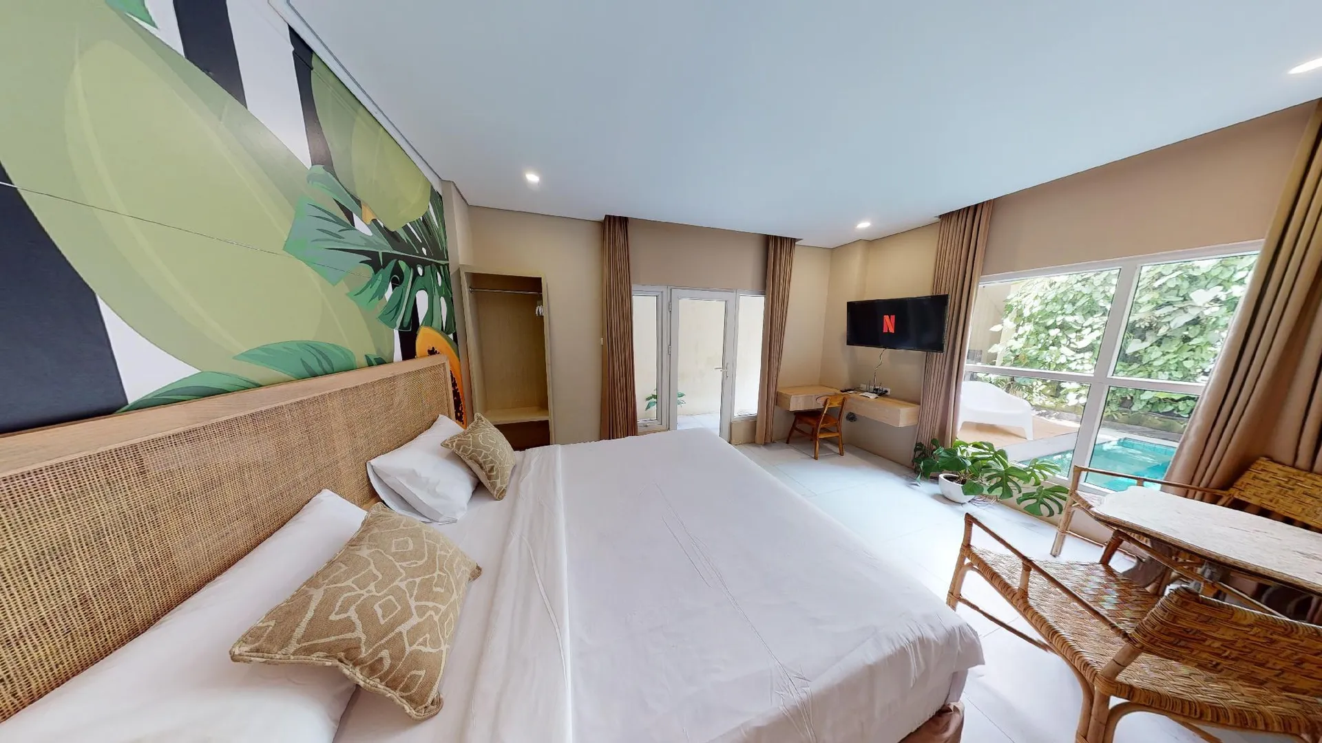 발리 데바 아메르타 아파르트멘 1성급 호텔 전망