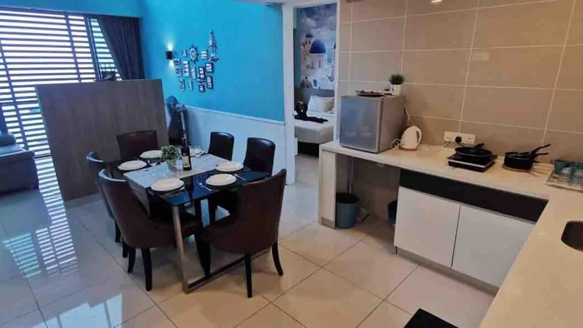 포트 딕슨 Full Seaview 3BR 3BD Duplex Apartment (Wudi Haijing Shuangceng Gongyu) 4성급 싱글룸 레스토랑