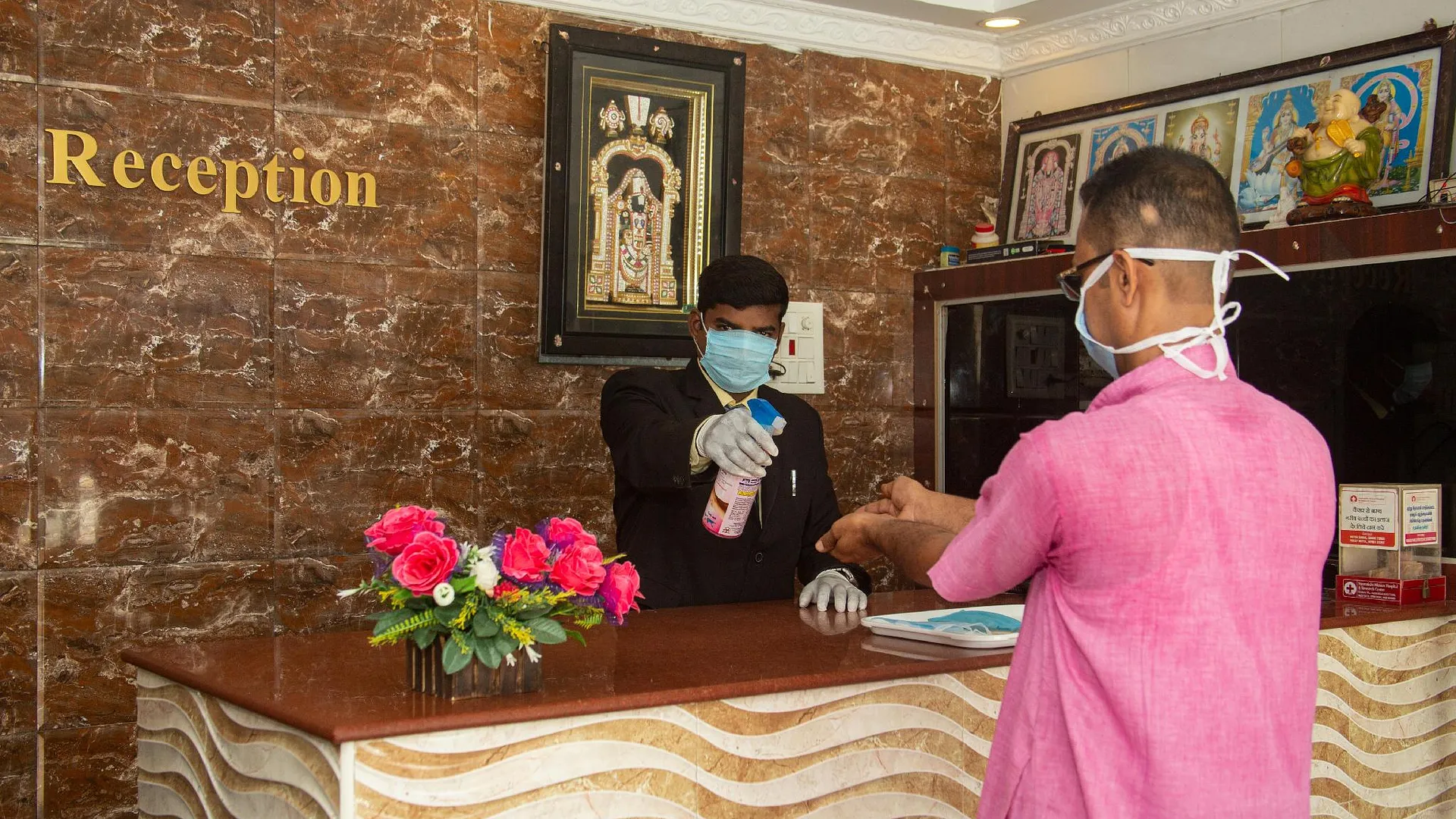 람메스와람 Brindavan Residency  3성급 호텔 로비