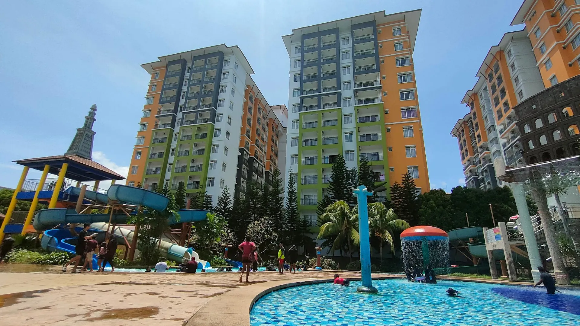 말라카 말라카 시내의 아파트먼트 (67m², 침실 2개, 프라이빗 욕실 2개) 3성급 싱글룸 로비