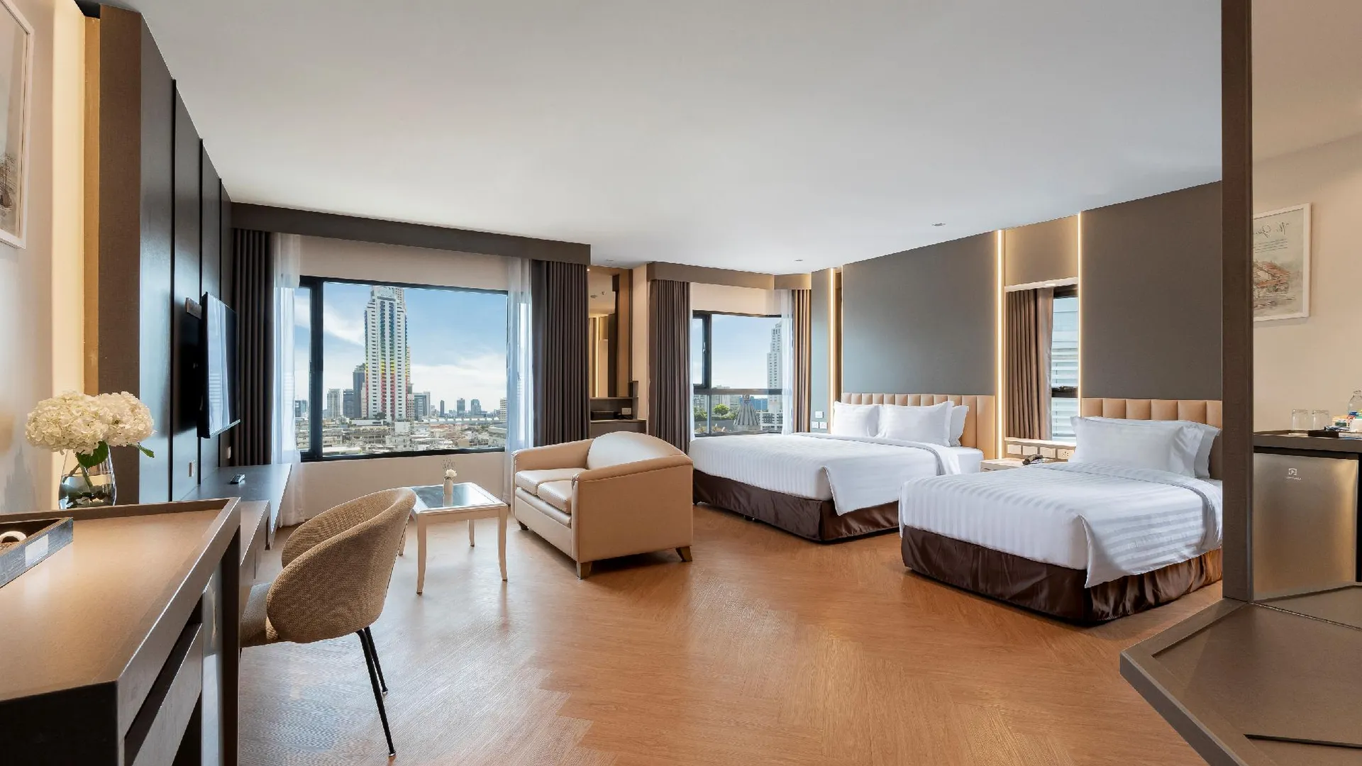 방콕 그랜드 다이아몬드 스위트 호텔 4성급 호텔 스위트룸