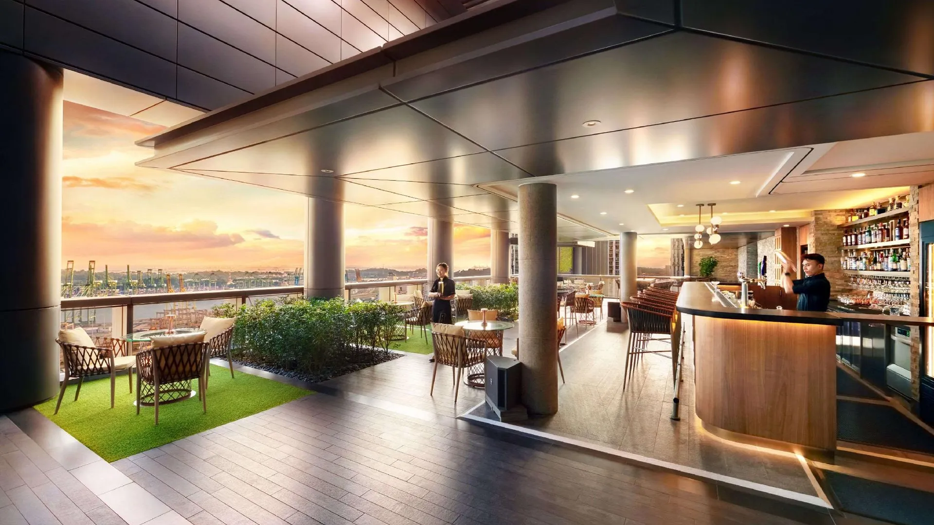 싱가포르 칼튼 시티 호텔 싱가포르 5성급 호텔 수영장