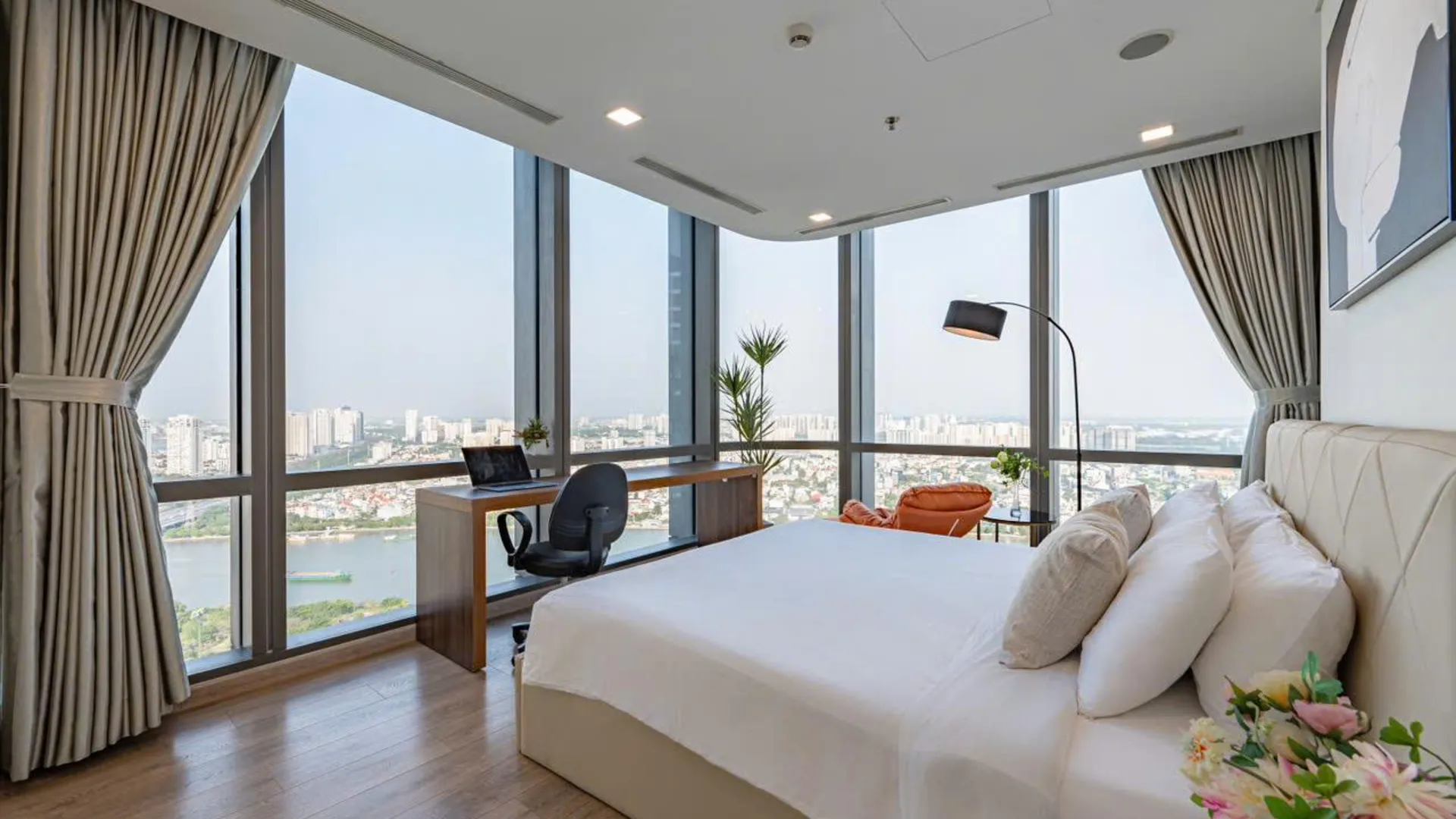 호치민 프리미어 콘도텔 랜드마크 81- 소미럭스스테이 5성급 호텔 객실