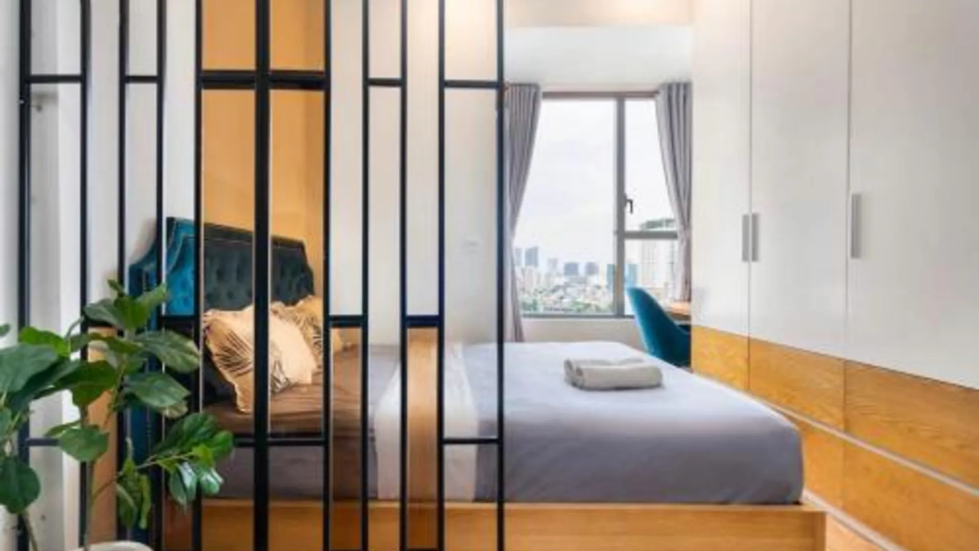 호치민 Rivergate Residence canal view studio 2성급 게스트하우스 스위트룸