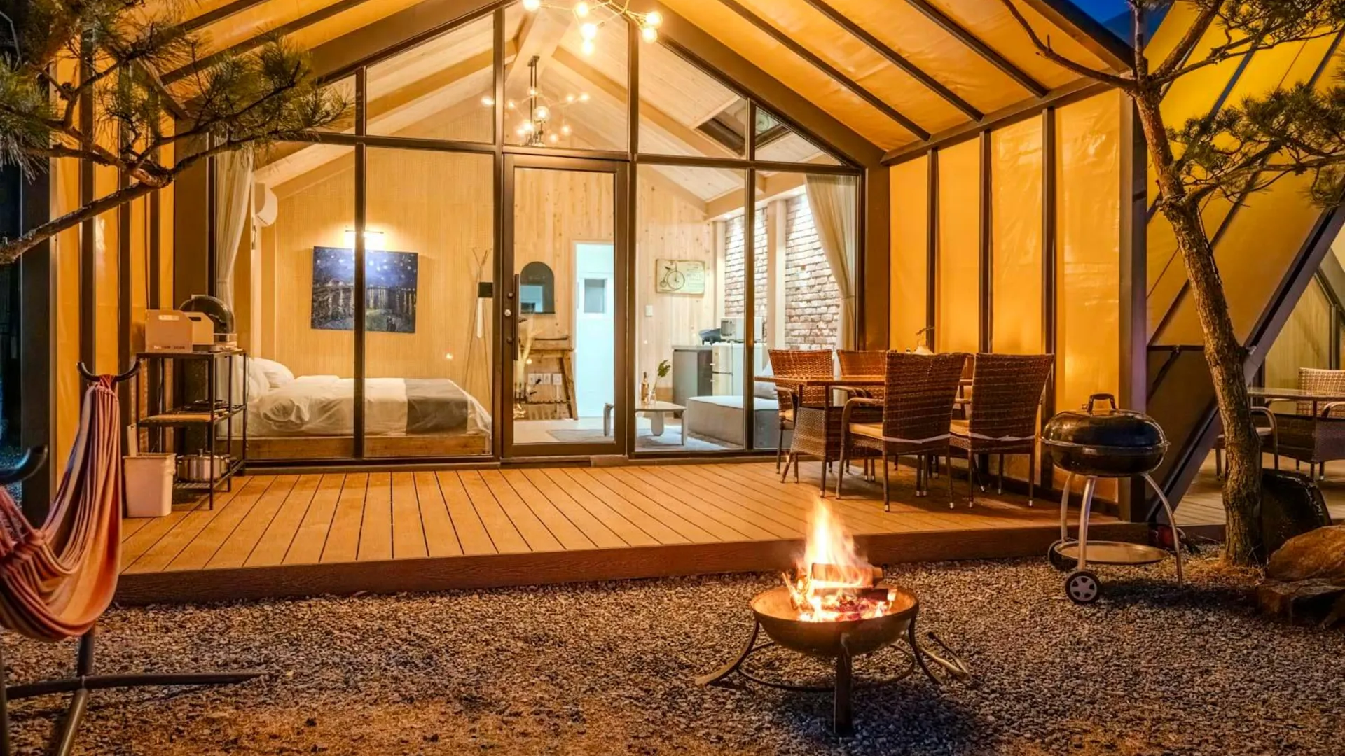 청도군 청도 하비리조트 럭셔리글램핑 4성급 게스트하우스 로비