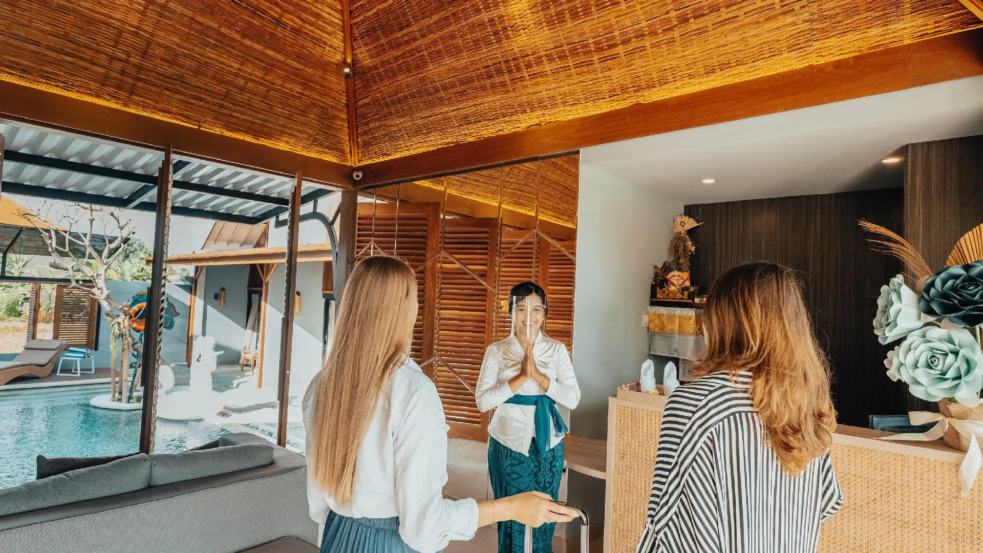 발리 아몰라스 칸구 빌라 발리네스 무랄리즘 4성급 호텔 전망