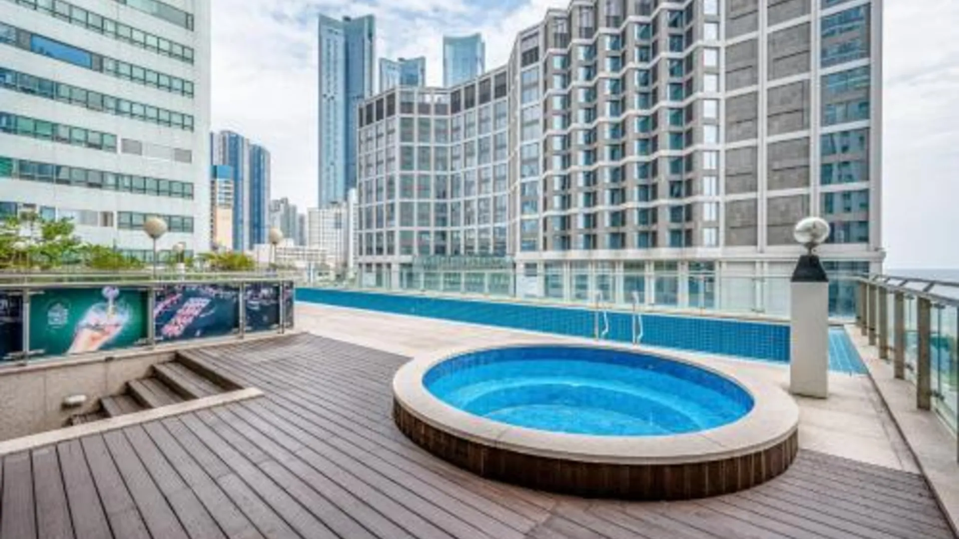 부산 해운대 씨클라우드 호텔 레지던스 3성급 호텔 로비