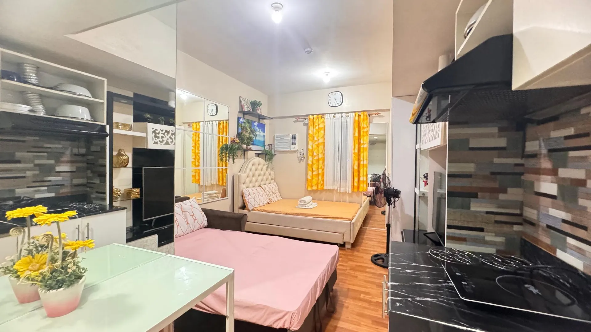 세부 북 개간 지역의 스튜디오 아파트먼트 (22m², 프라이빗 욕실 1개) 2성급 싱글룸 객실