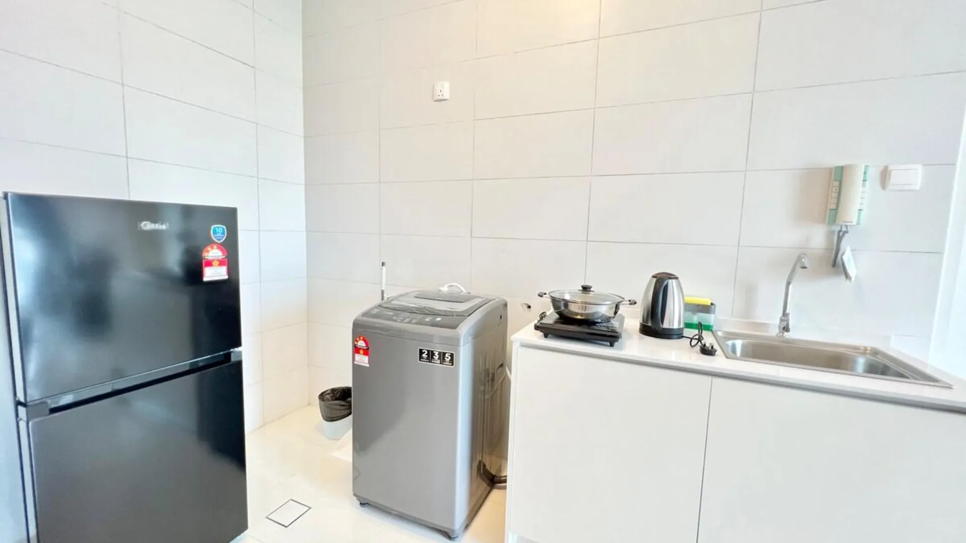 조호바루 / 조호르바루 조호바루의 아파트먼트 (70m², 침실 1개, 프라이빗 욕실 1개) 3성급 싱글룸 레스토랑