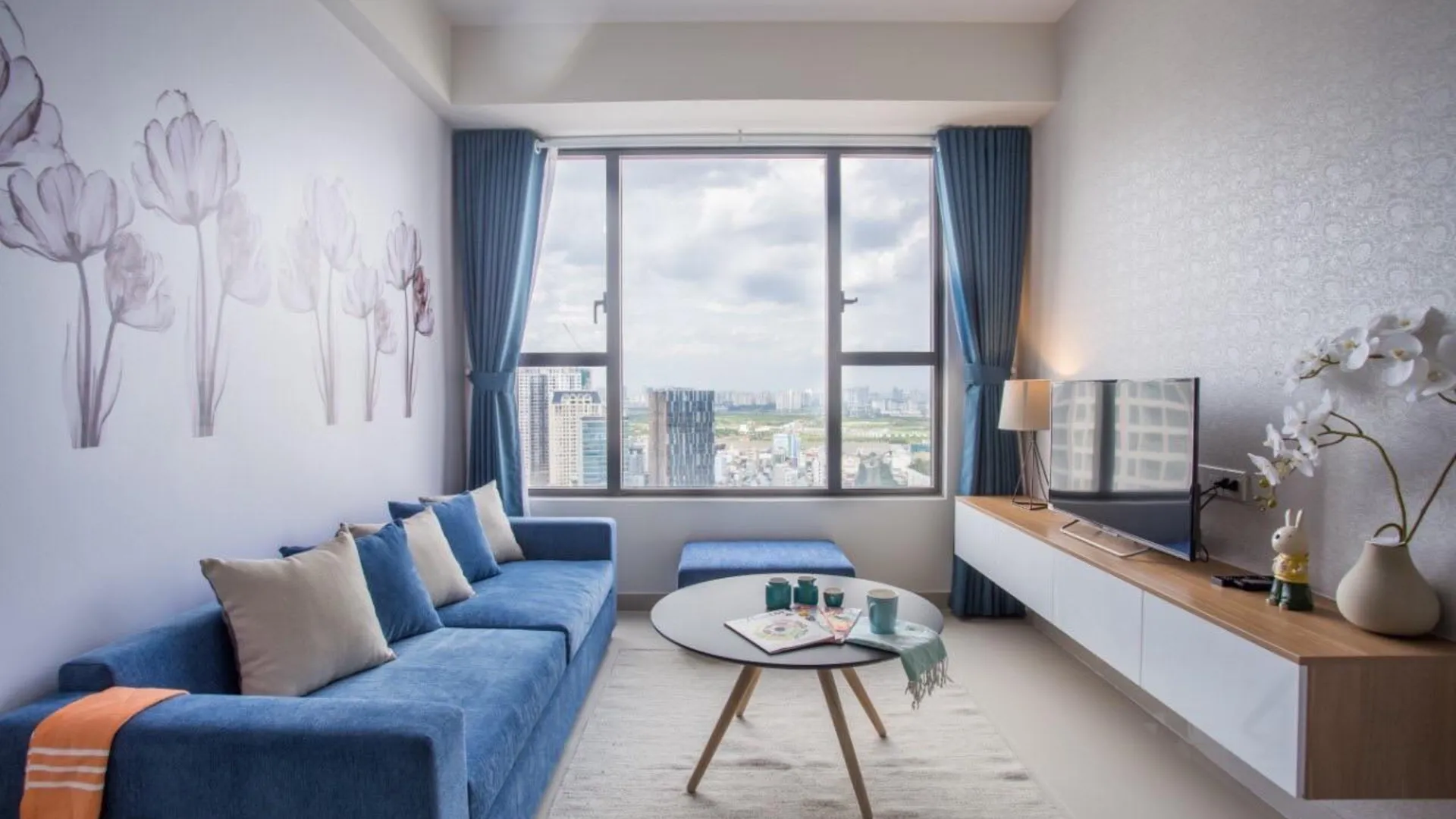 호치민 1군의 아파트먼트 (78m², 침실 2개, 프라이빗 욕실 2개) 3성급 싱글룸 스위트룸