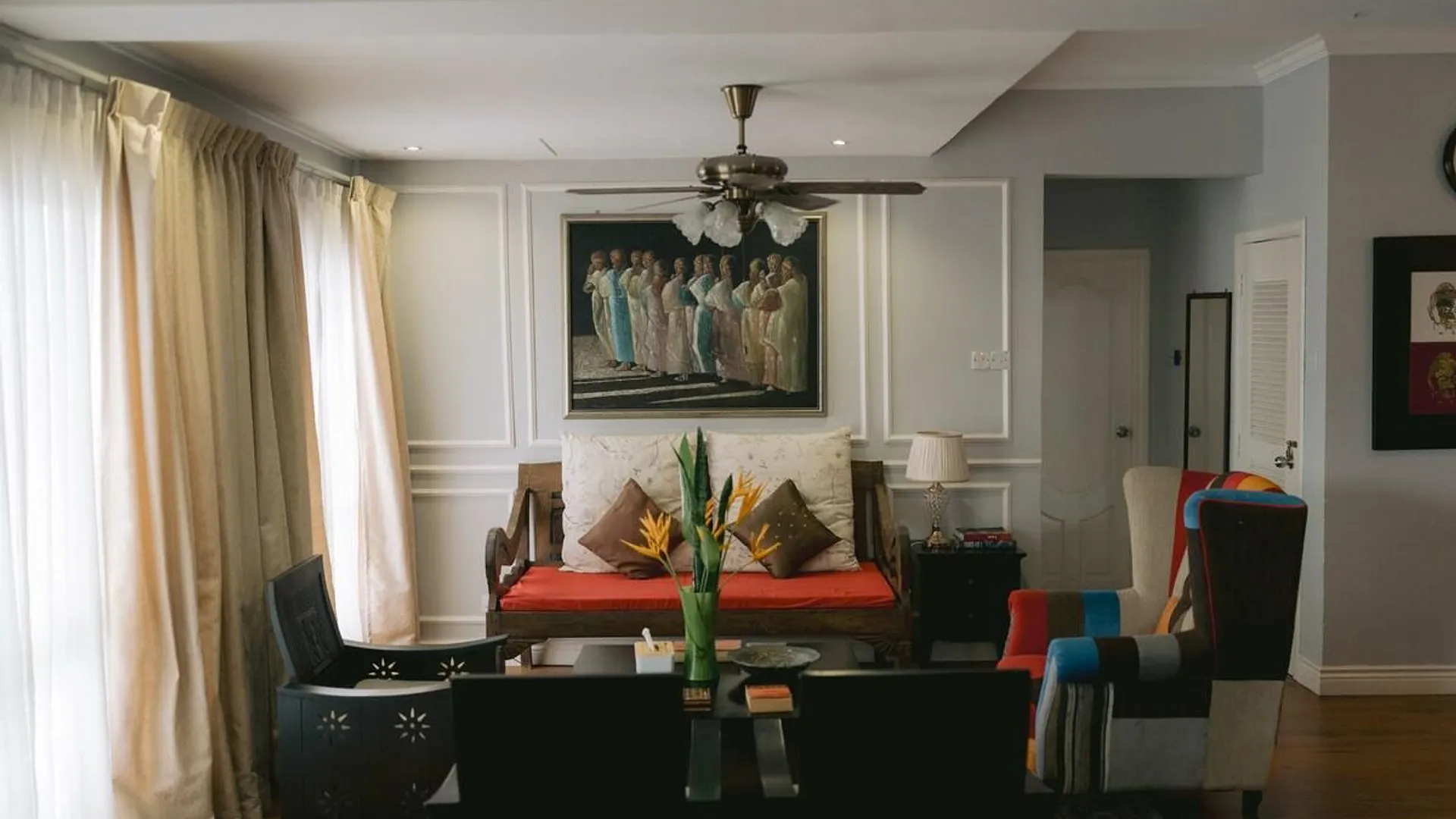 코타키나발루 시티 센터의 프라이빗 하우스 (2900m², 침실 5개, 프라이빗 욕실 3개) 4성급 싱글룸 레스토랑